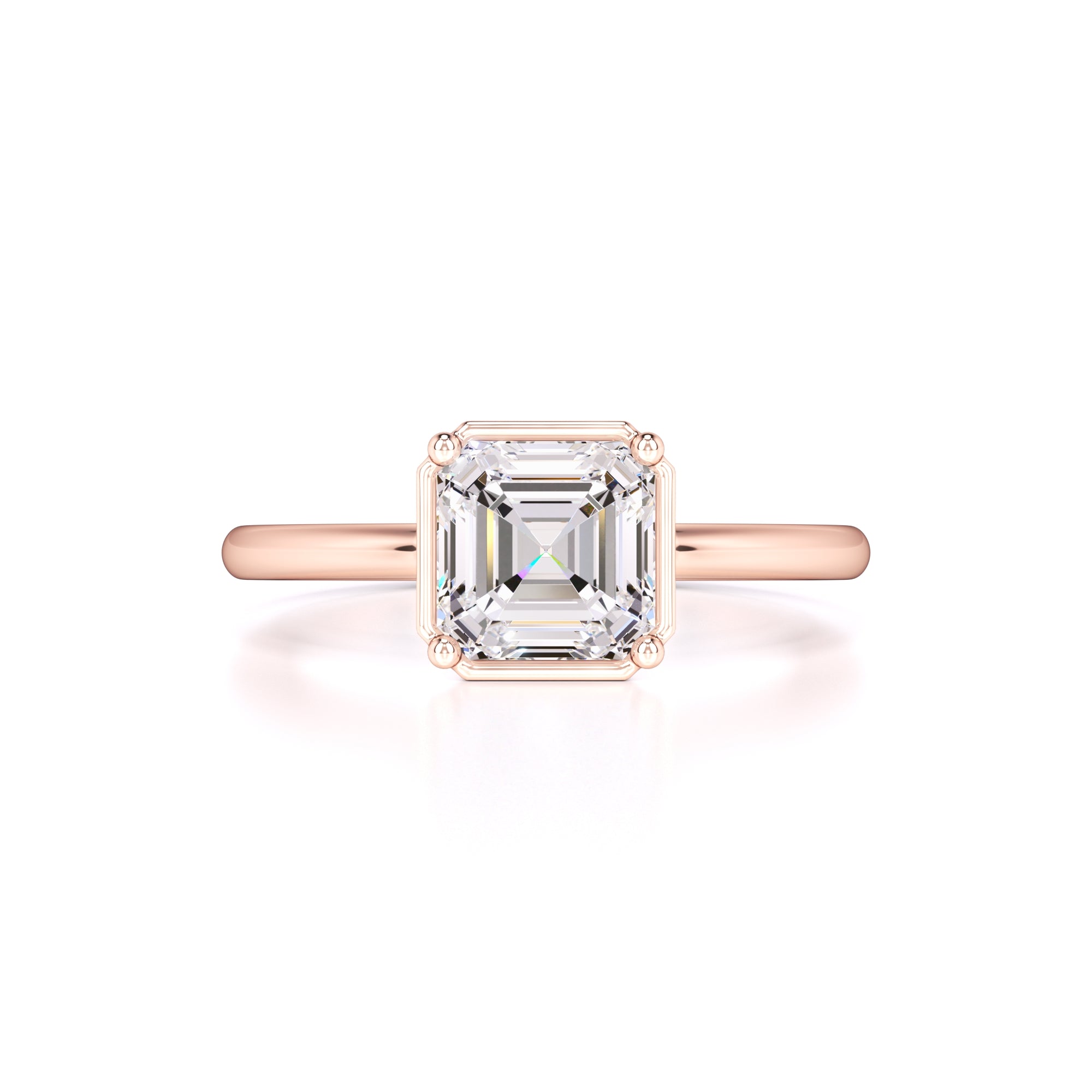 Nova Moissanite Ring | Rose Gold | 1