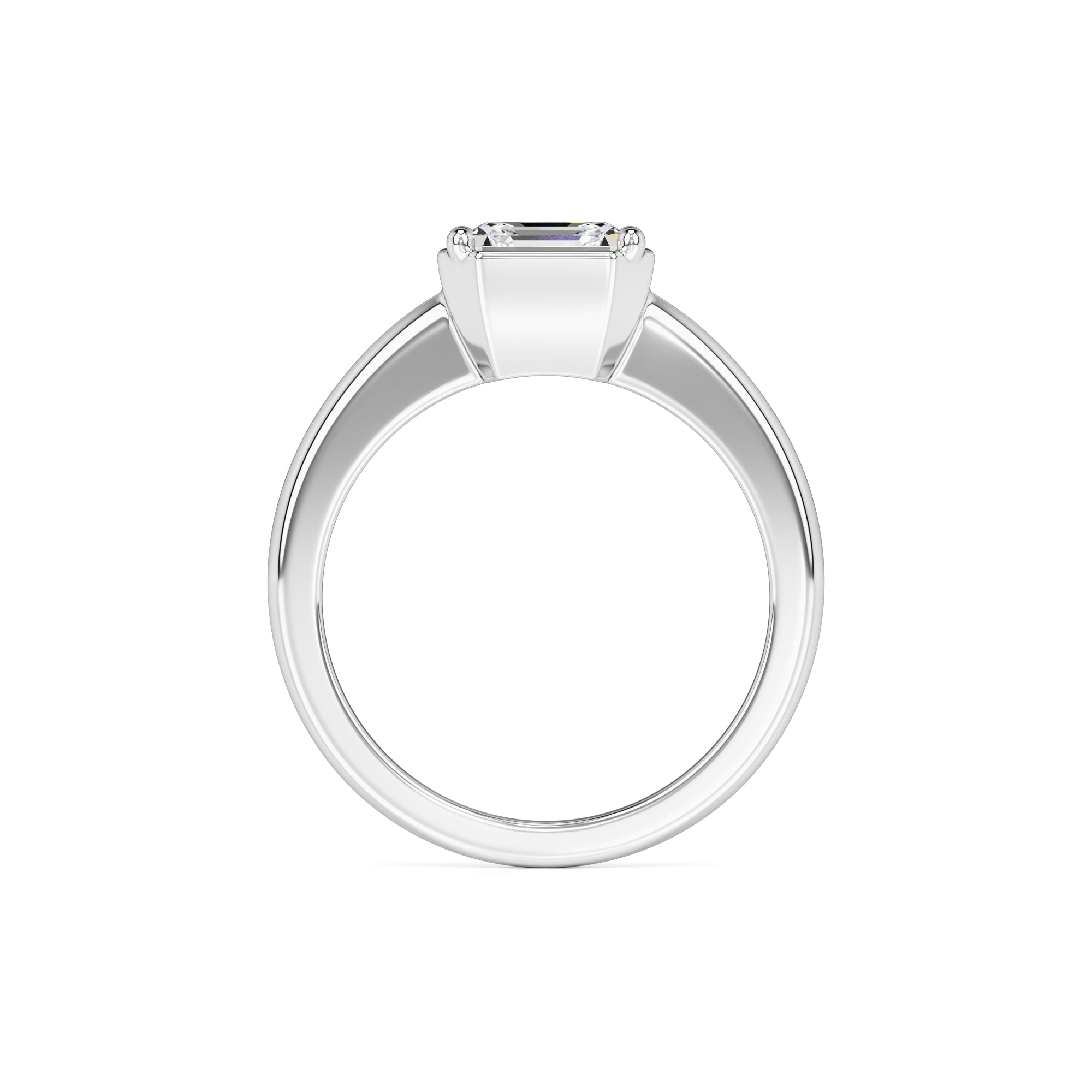 Nova Moissanite Ring | White Gold | 4