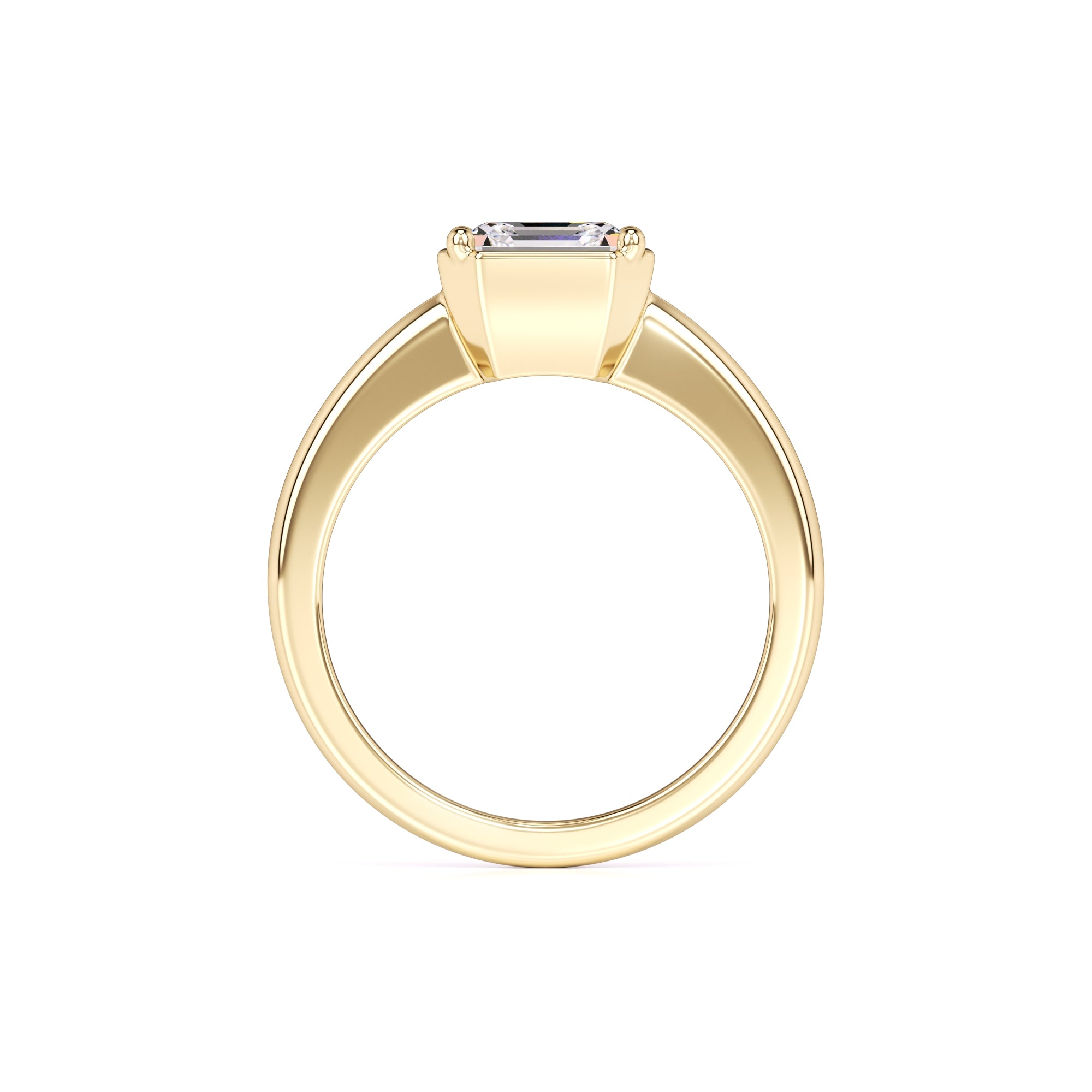 Nova Moissanite Ring | Yellow Gold | 4