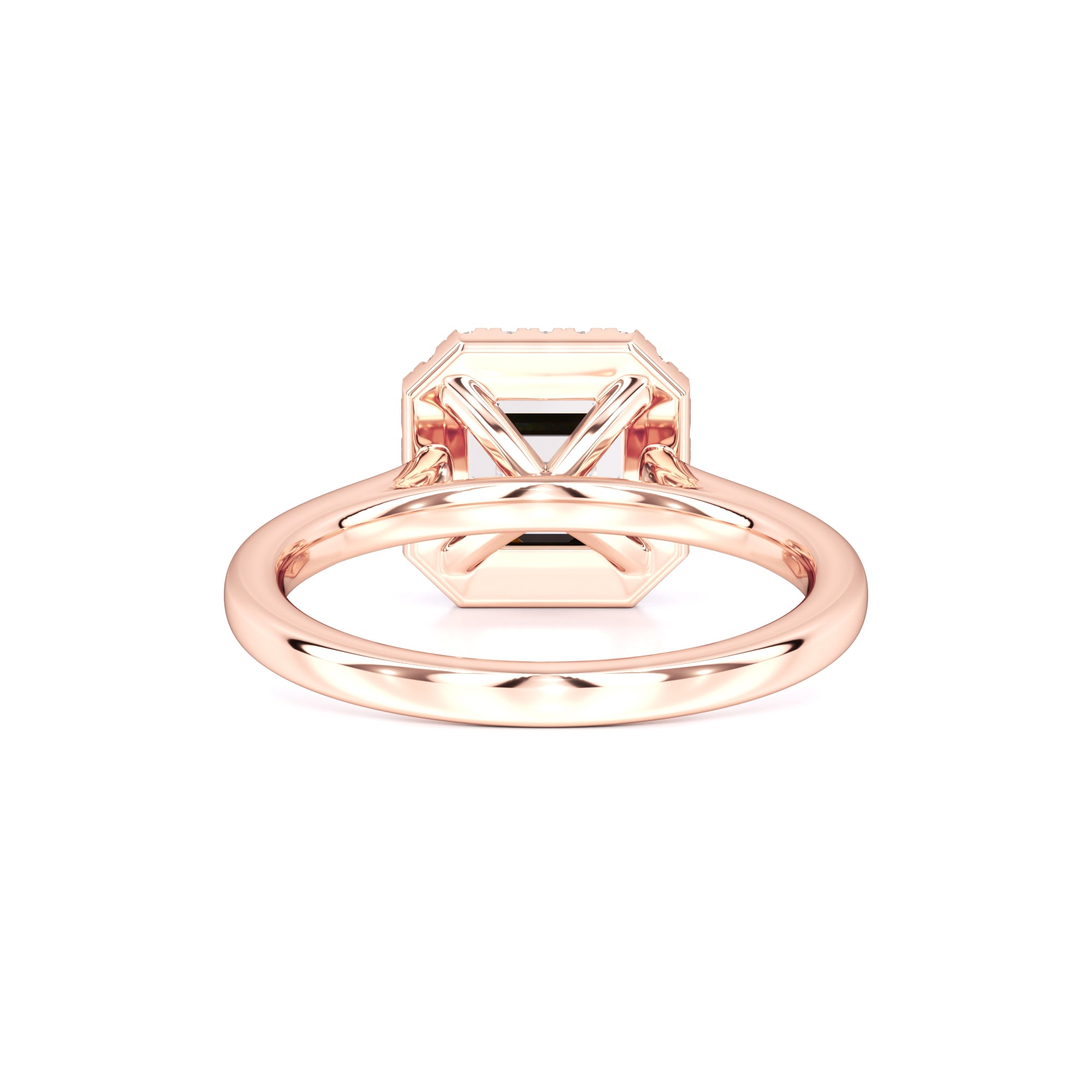 Lennon Moissanite & Lab Grown Diamond Ring | Rose Gold | 3