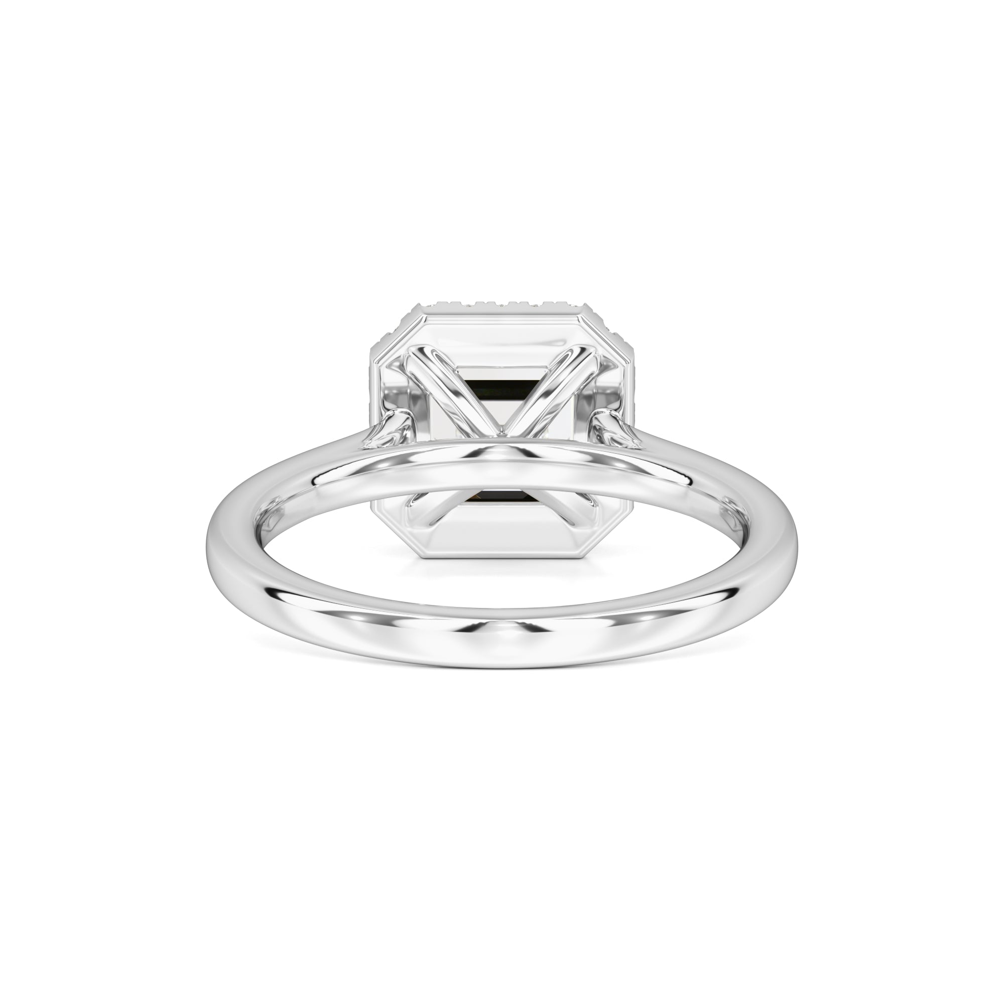 Lennon Moissanite & Lab Grown Diamond Ring | White Gold | 3