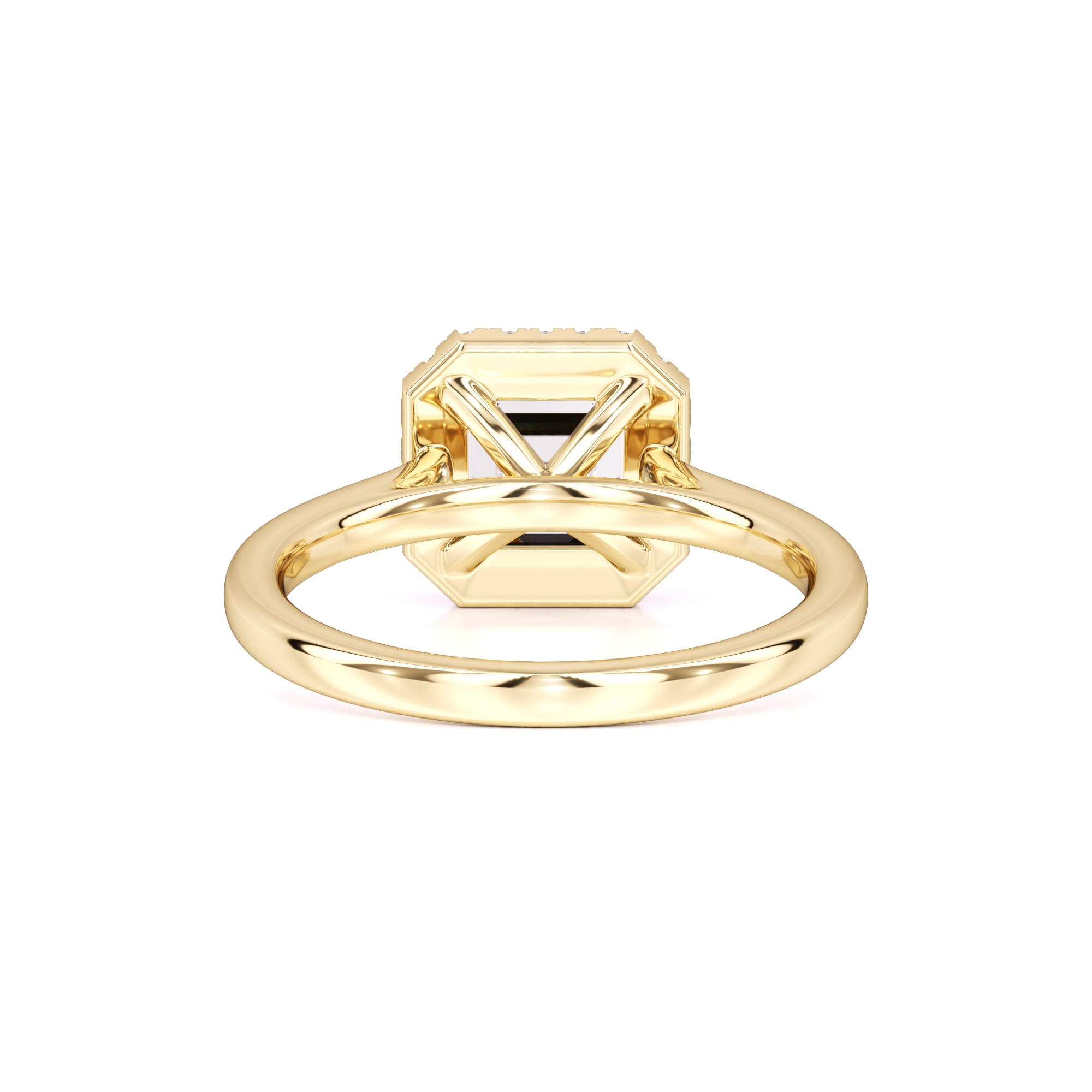 Lennon Moissanite & Lab Grown Diamond Ring | Yellow Gold | 3
