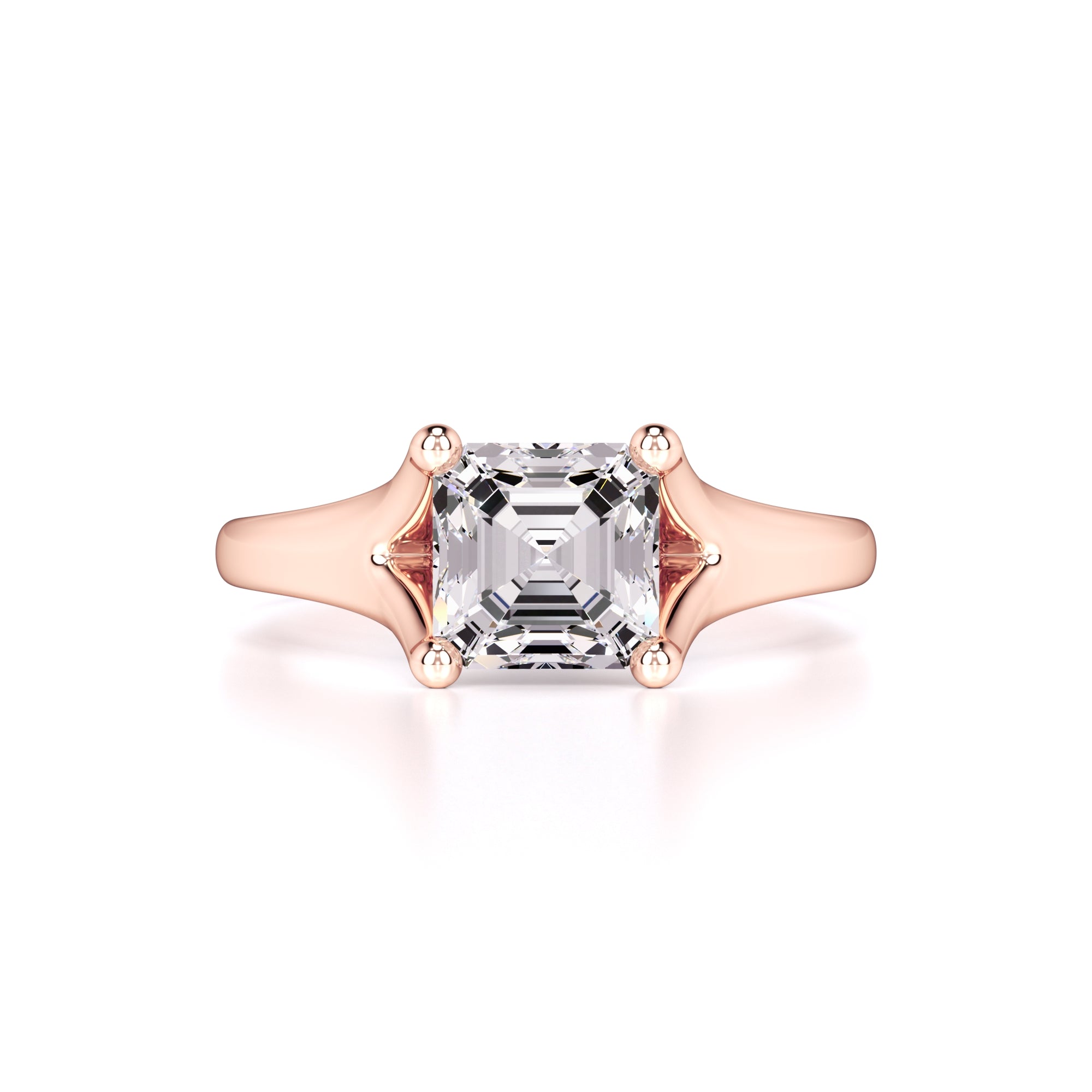 Lyric Moissanite Ring | Rose Gold | 1