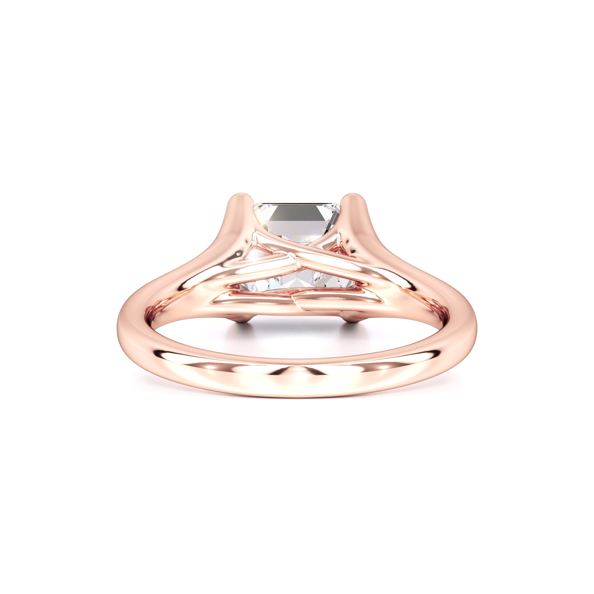 Lyric Moissanite Ring | Rose Gold | 3
