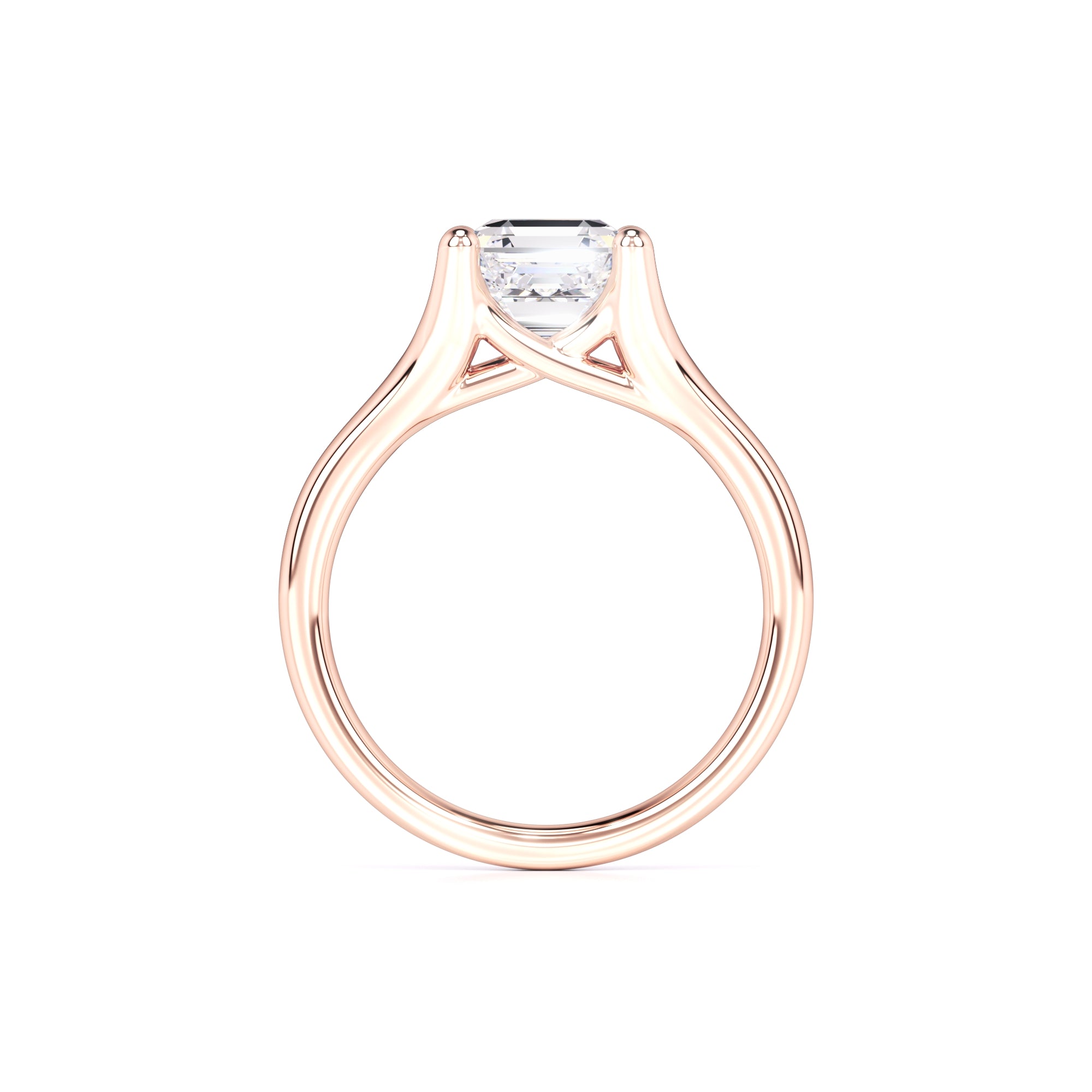Lyric Moissanite Ring | Rose Gold | 4