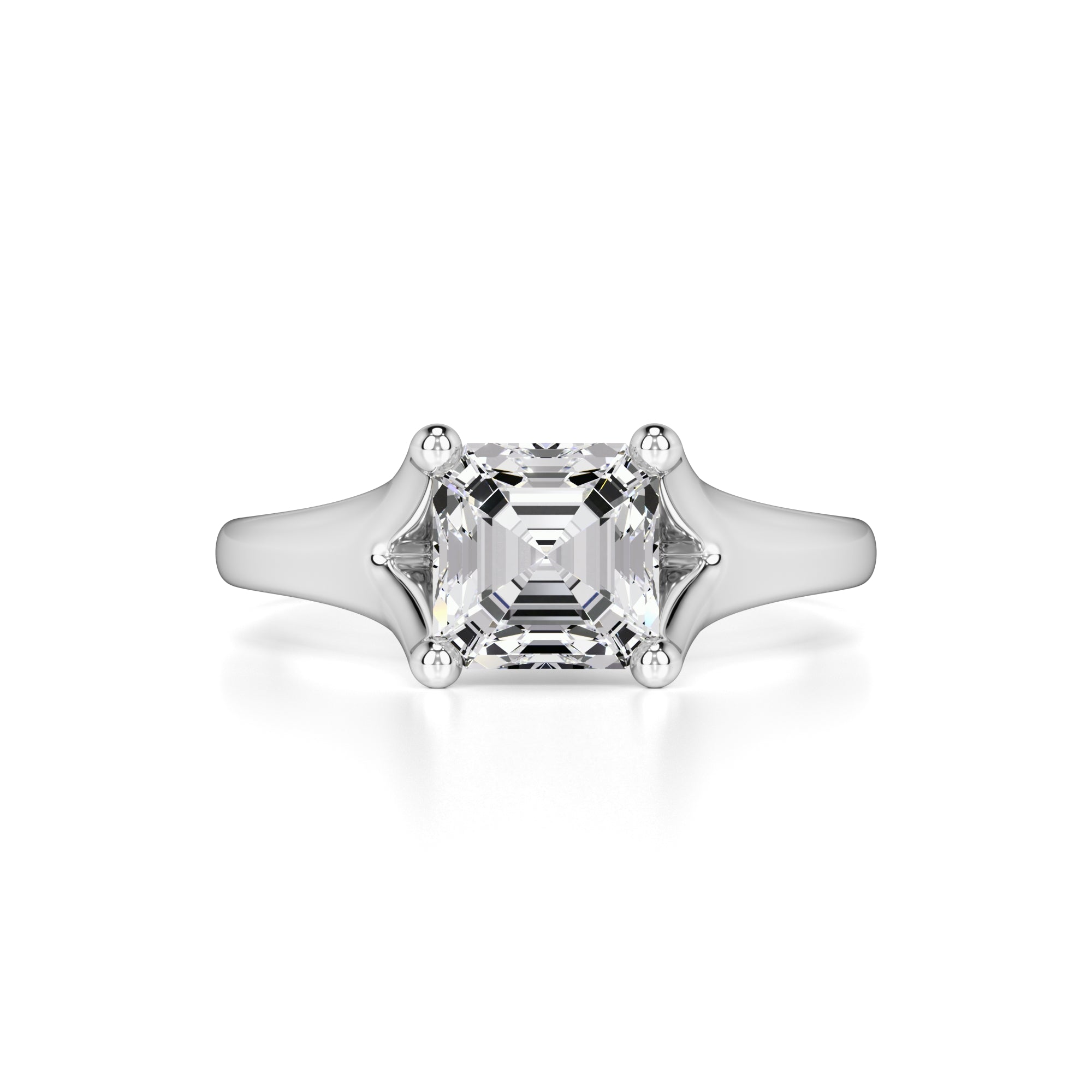 Lyric Moissanite Ring | White Gold | 1