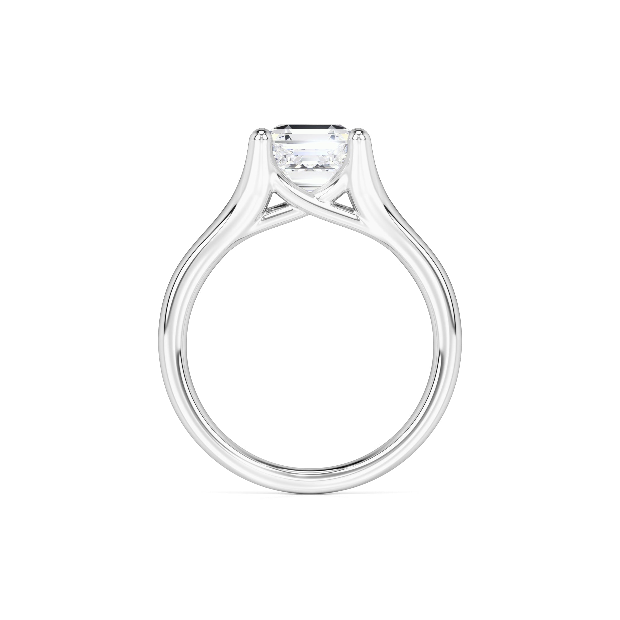 Lyric Moissanite Ring | White Gold | 4