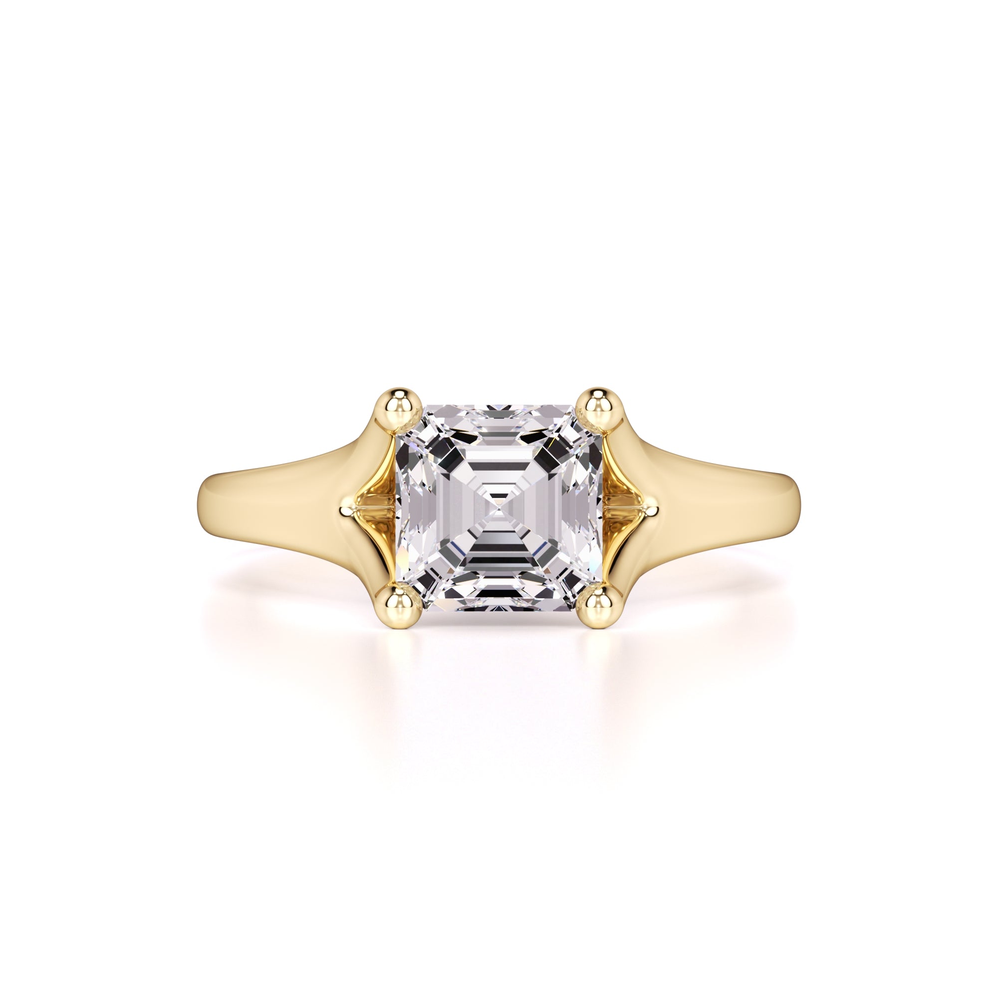 Lyric Moissanite Ring | Yellow Gold | 1