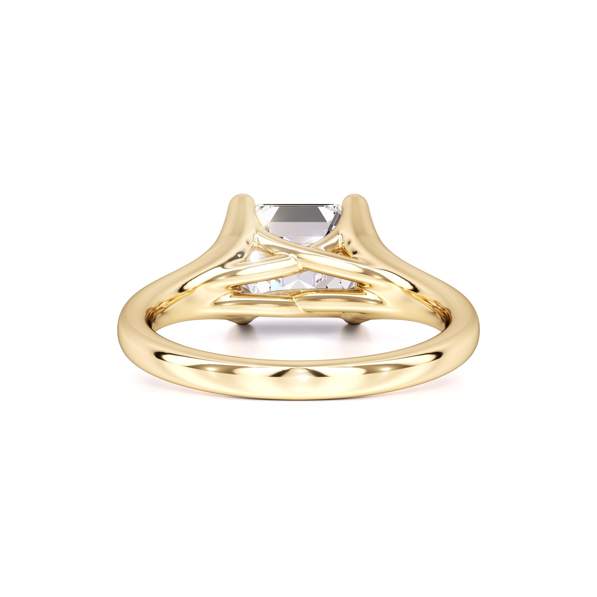 Lyric Moissanite Ring | Yellow Gold | 3