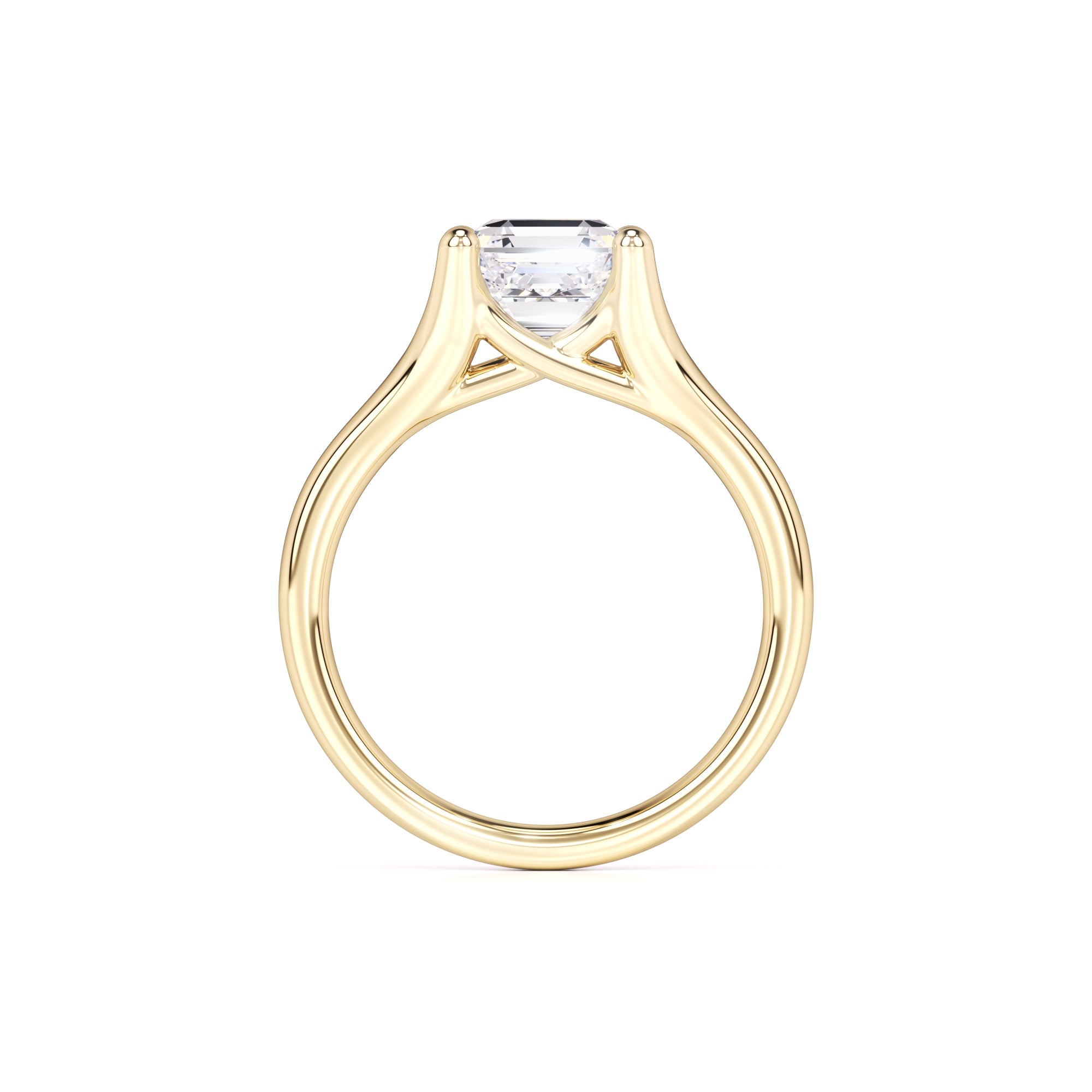 Lyric Moissanite Ring | Yellow Gold | 4