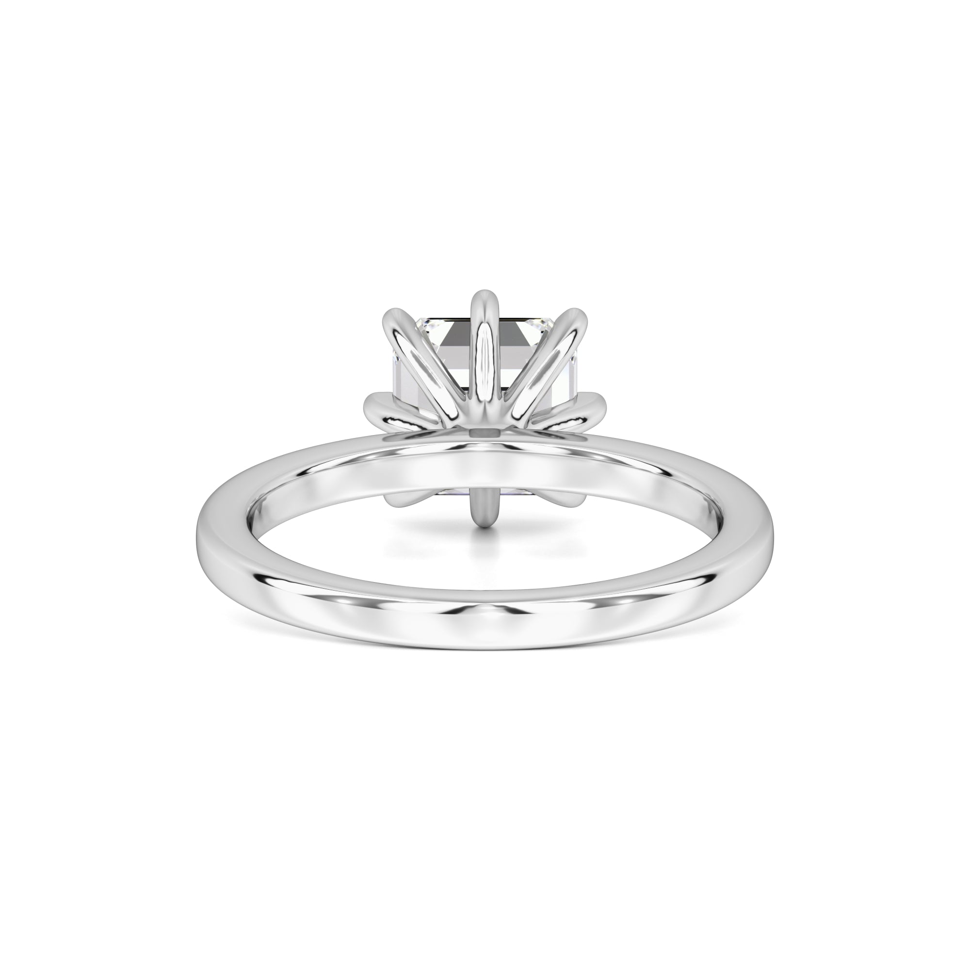 Blair Moissanite Ring | White Gold | 3