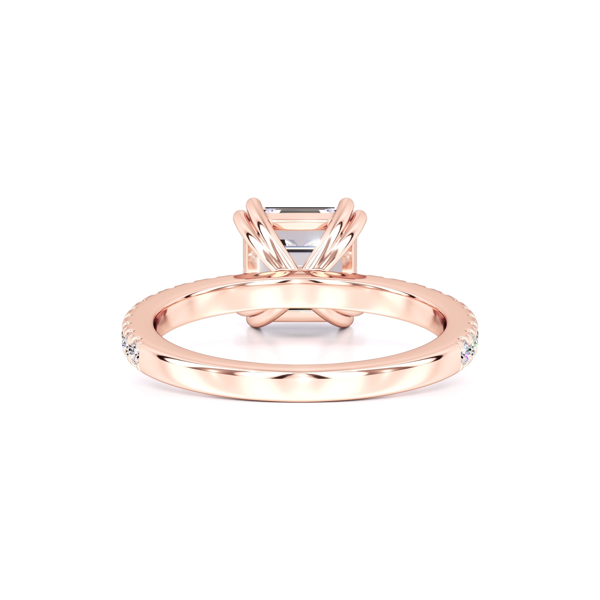 Marissa Moissanite & Lab Grown Diamond Ring | Rose Gold | 3
