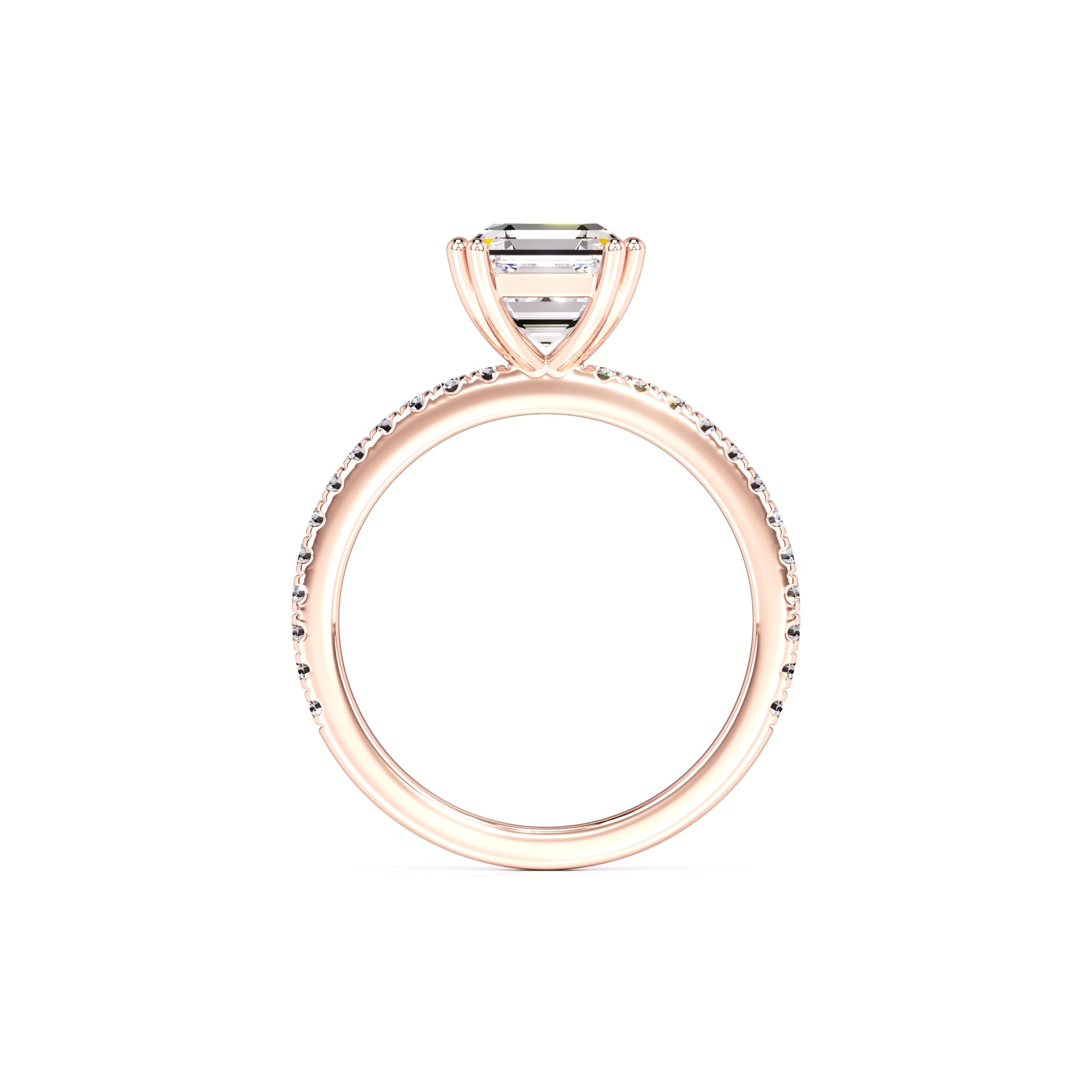 Marissa Moissanite & Lab Grown Diamond Ring | Rose Gold | 4