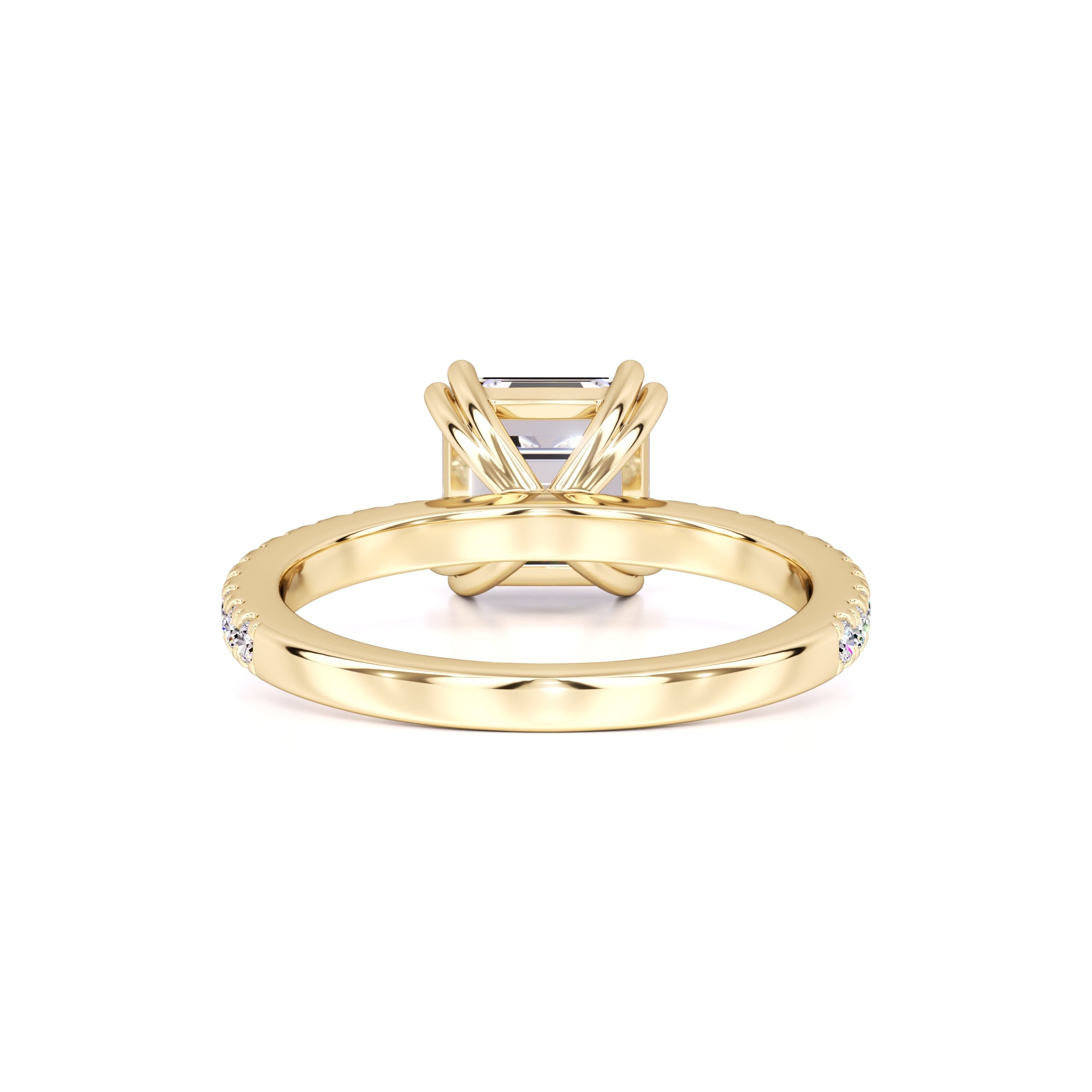 Marissa Moissanite & Lab Grown Diamond Ring | Yellow Gold | 3