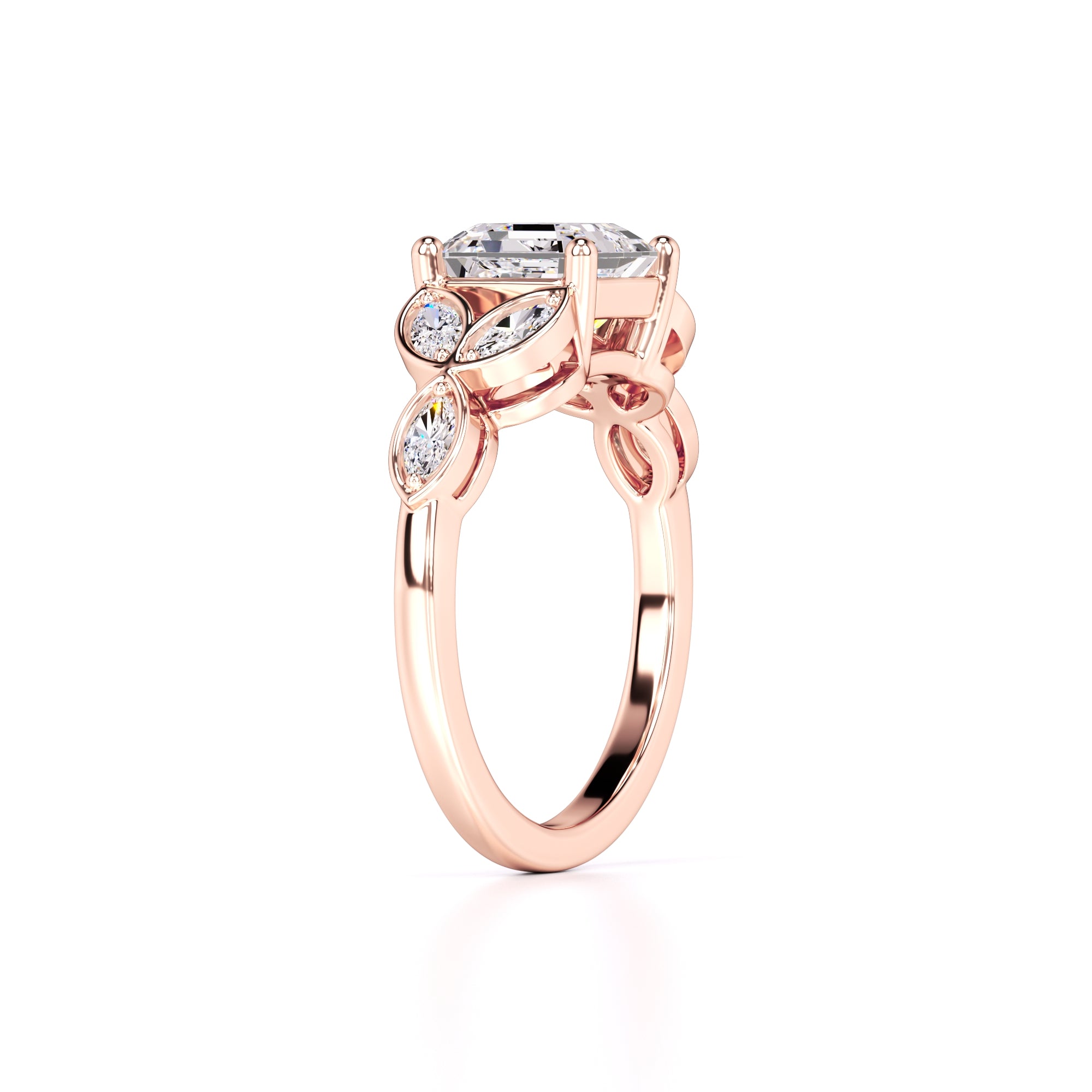 Madilyn Lab Grown Diamond Ring | Rose Gold | 3