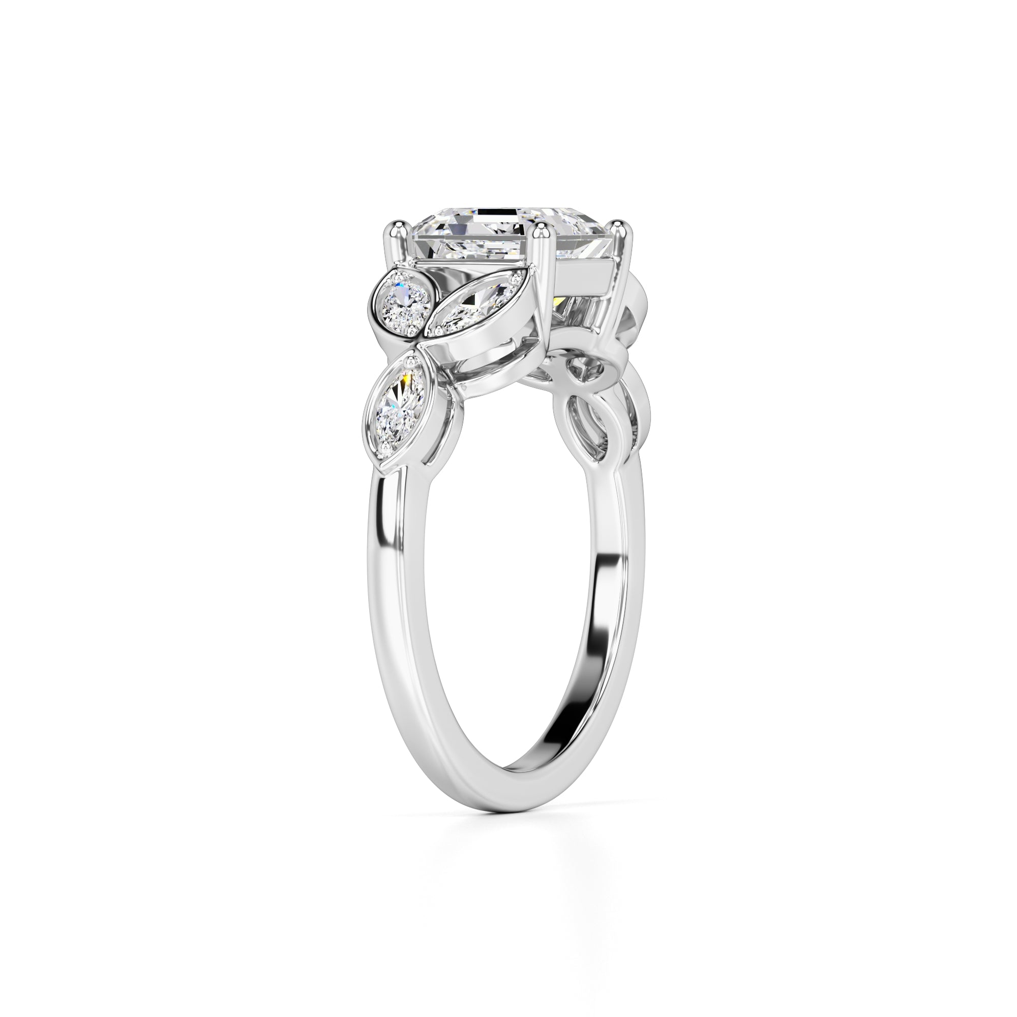 Madilyn Lab Grown Diamond Ring | White Gold | 3