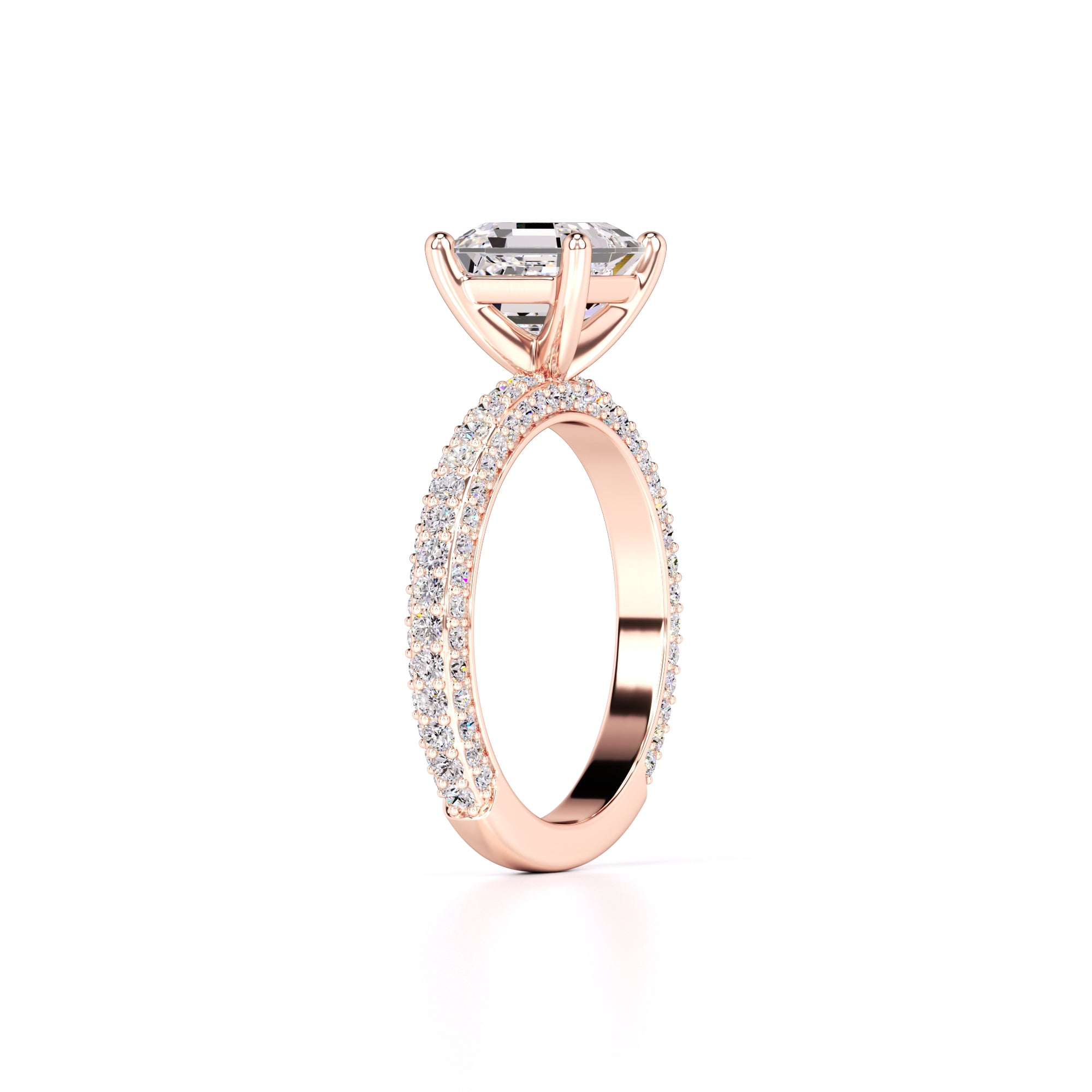 Elle Lab Grown Diamond Ring | Rose Gold | 3
