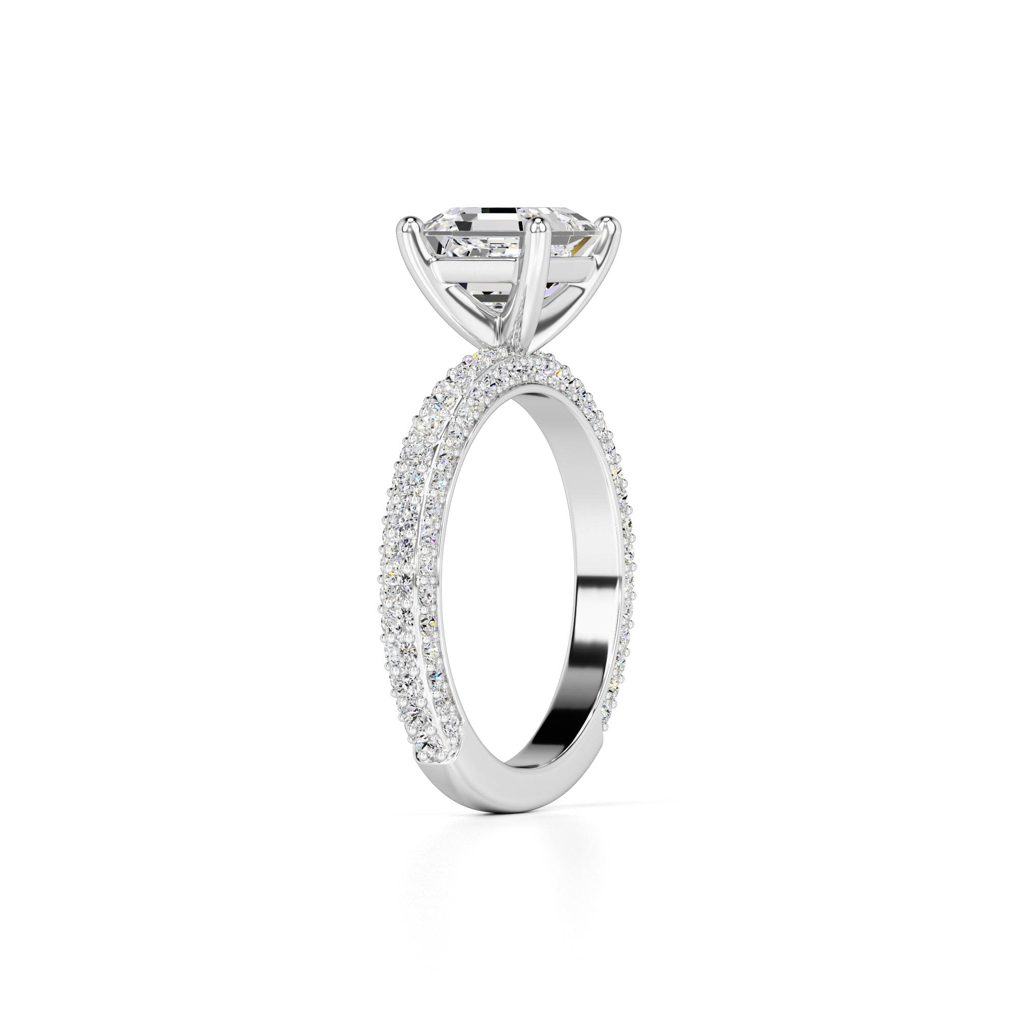 Elle Lab Grown Diamond Ring | White Gold | 3