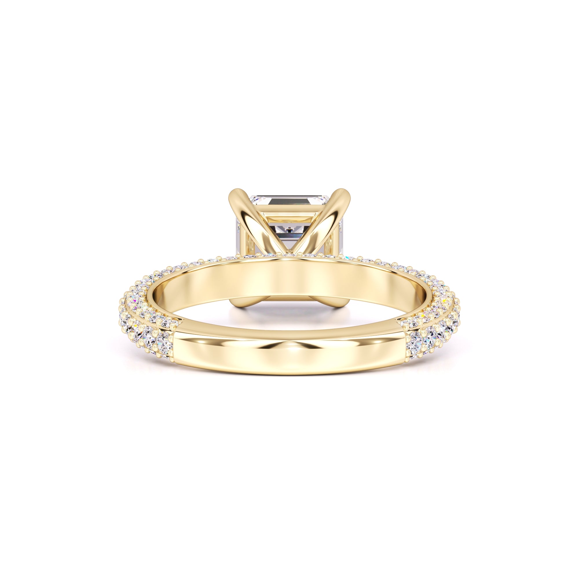 Elle Moissanite & Lab Grown Diamond Ring | Yellow Gold | 3