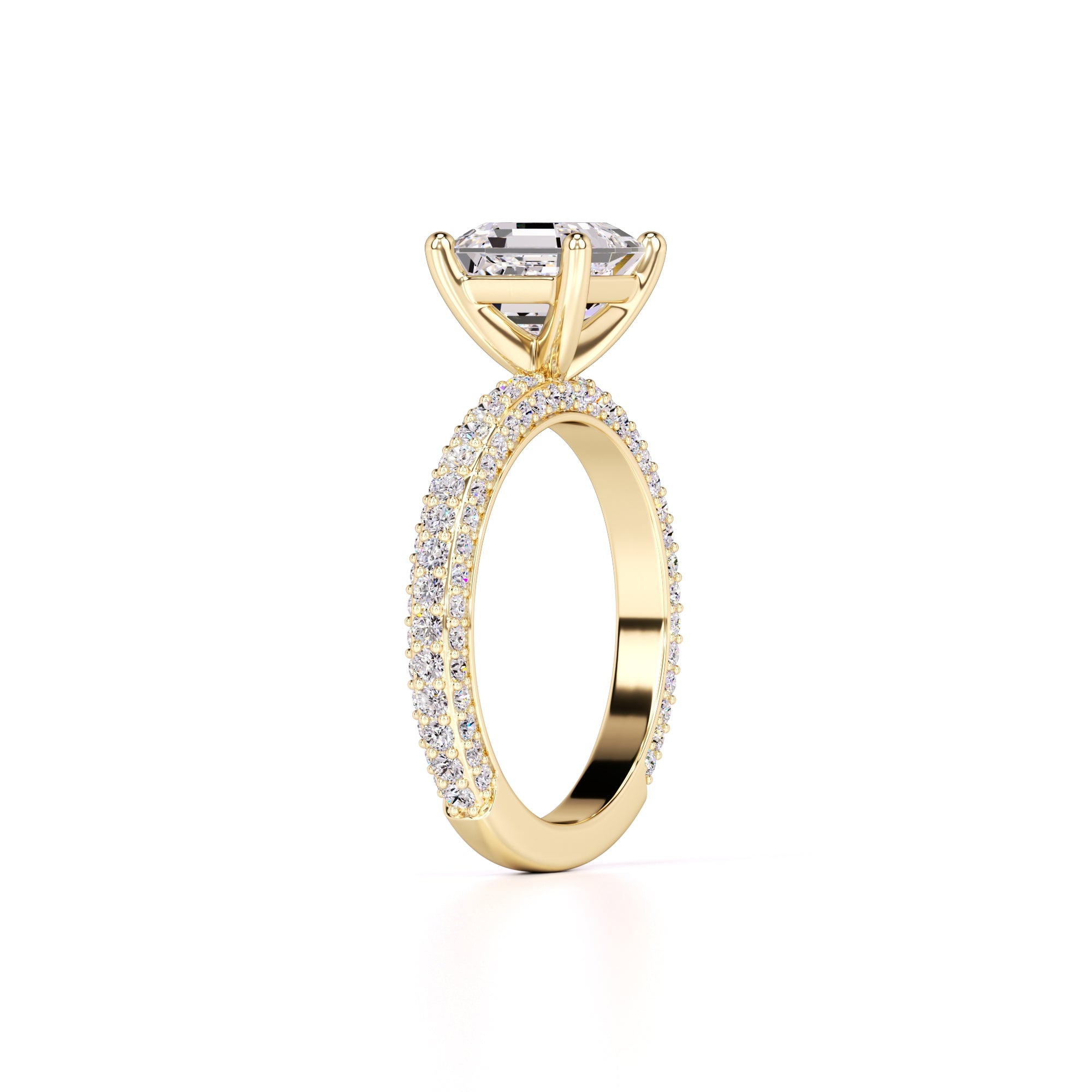 Elle Lab Grown Diamond Ring | Yellow Gold | 3