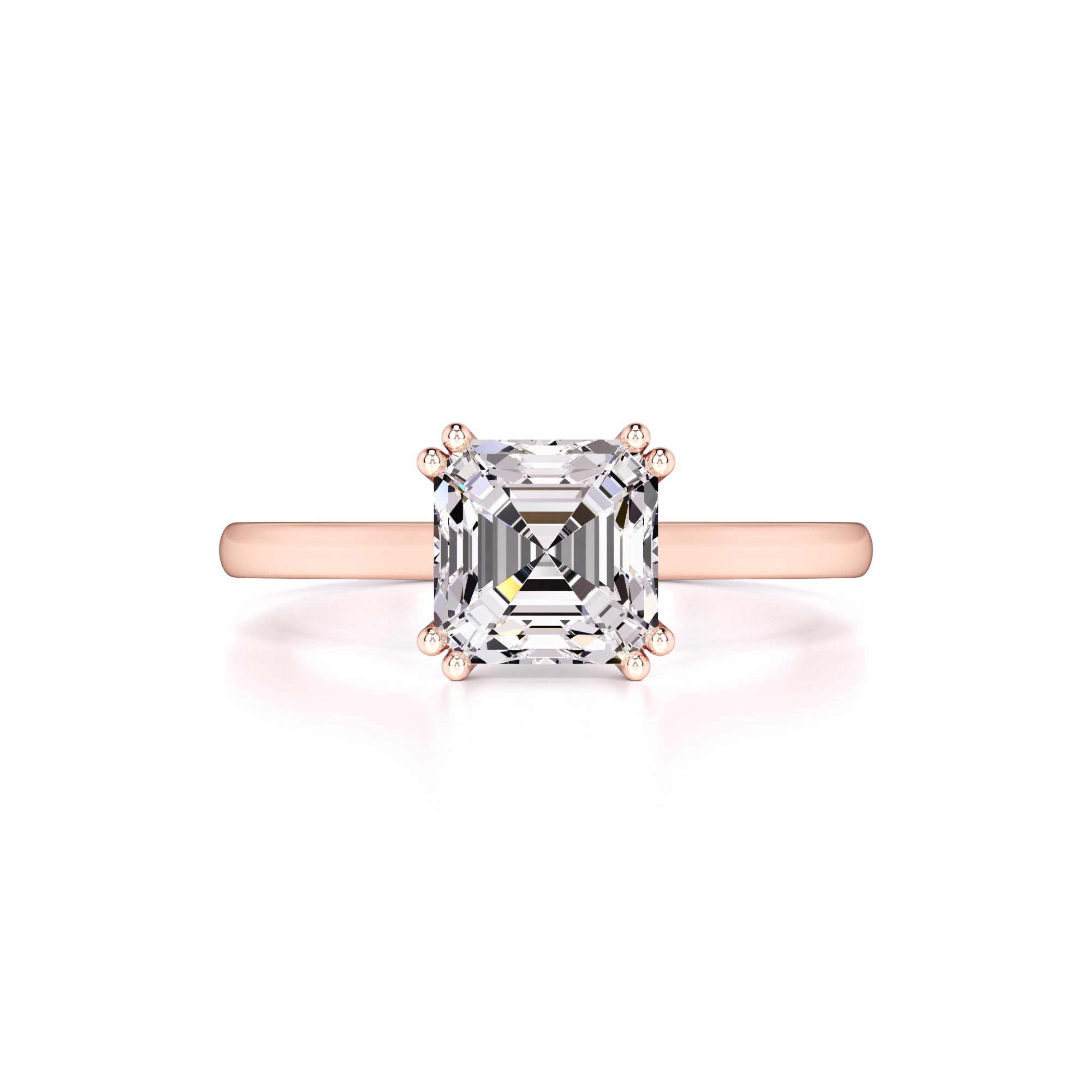 Zella Moissanite Ring | Rose Gold | 1