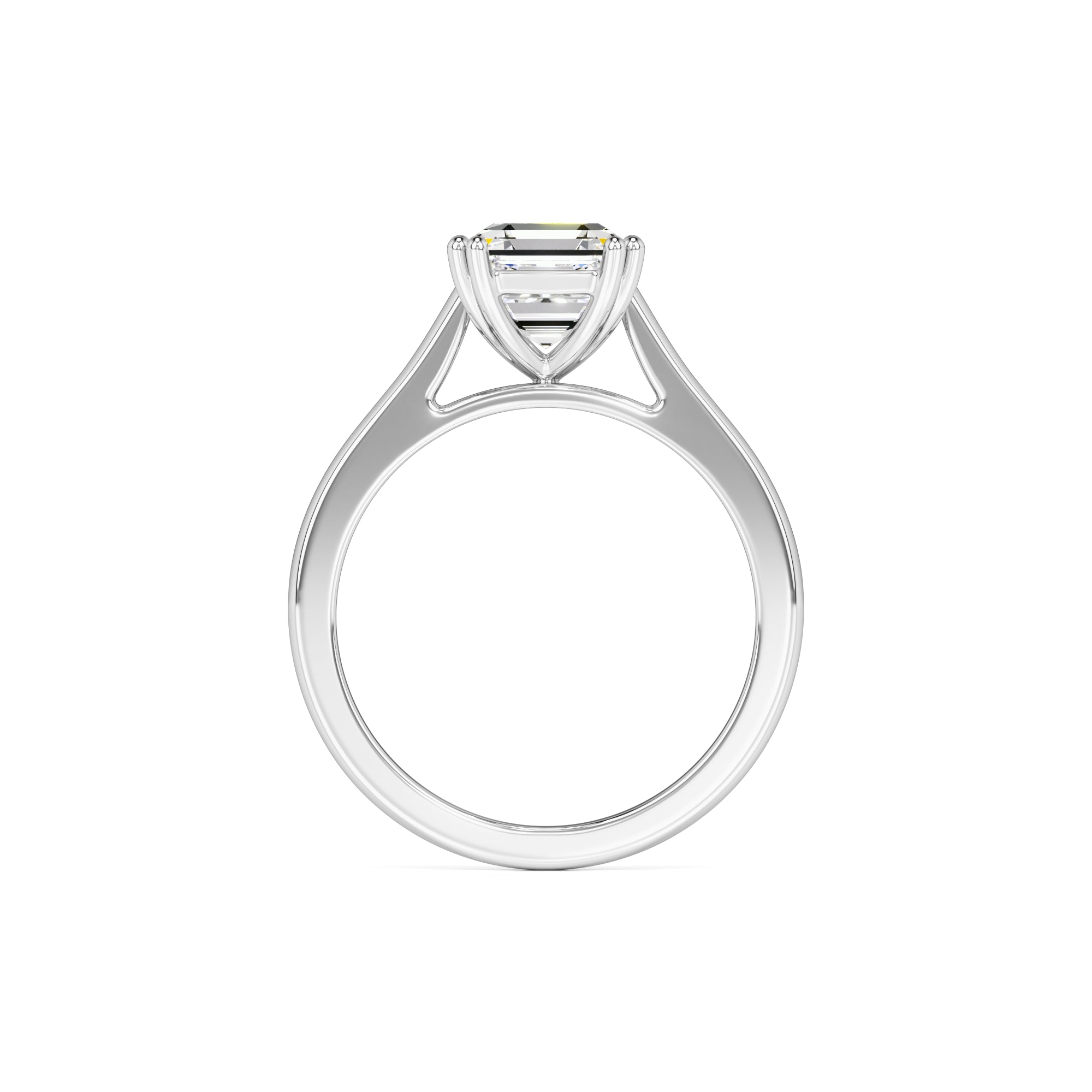Zella Moissanite Ring | White Gold | 4