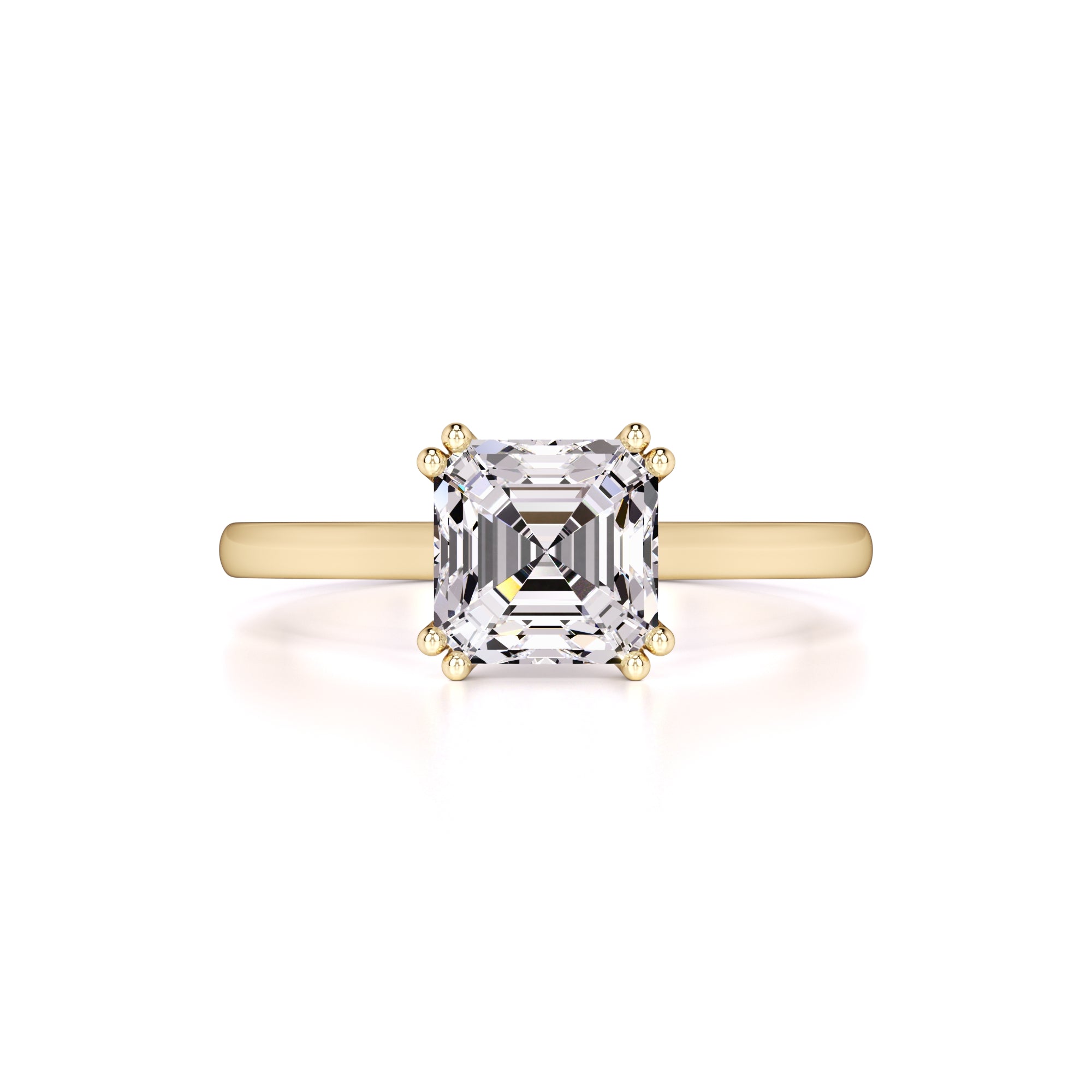Zella Moissanite Ring | Yellow Gold | 1