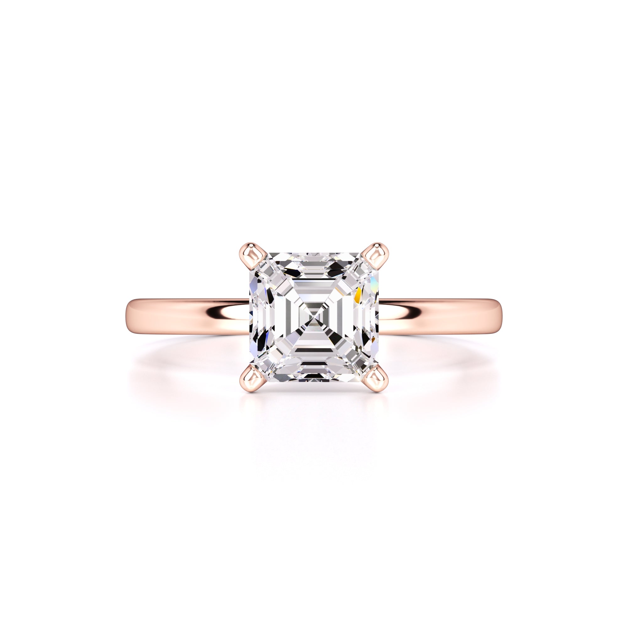 Chelsea Moissanite Ring | Rose Gold | 1
