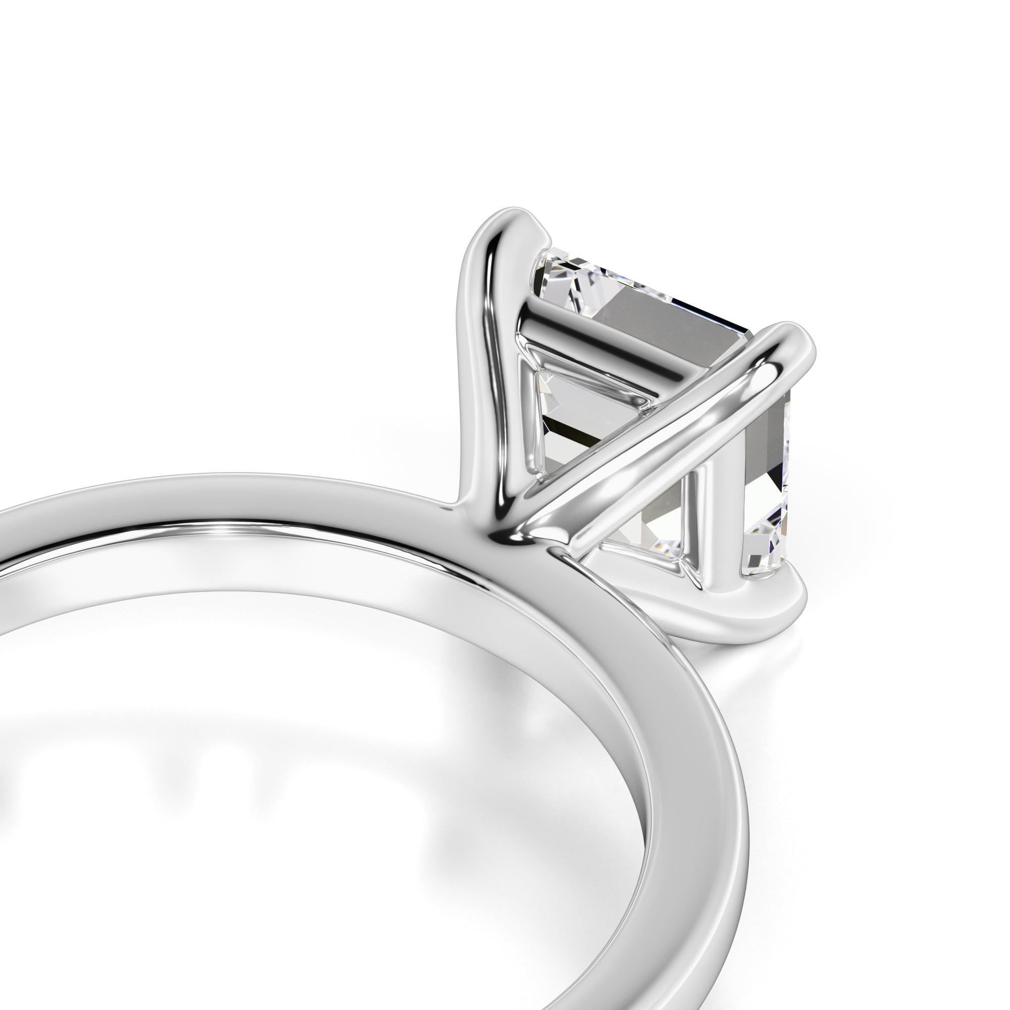 Chelsea Moissanite Ring | White Gold | 2