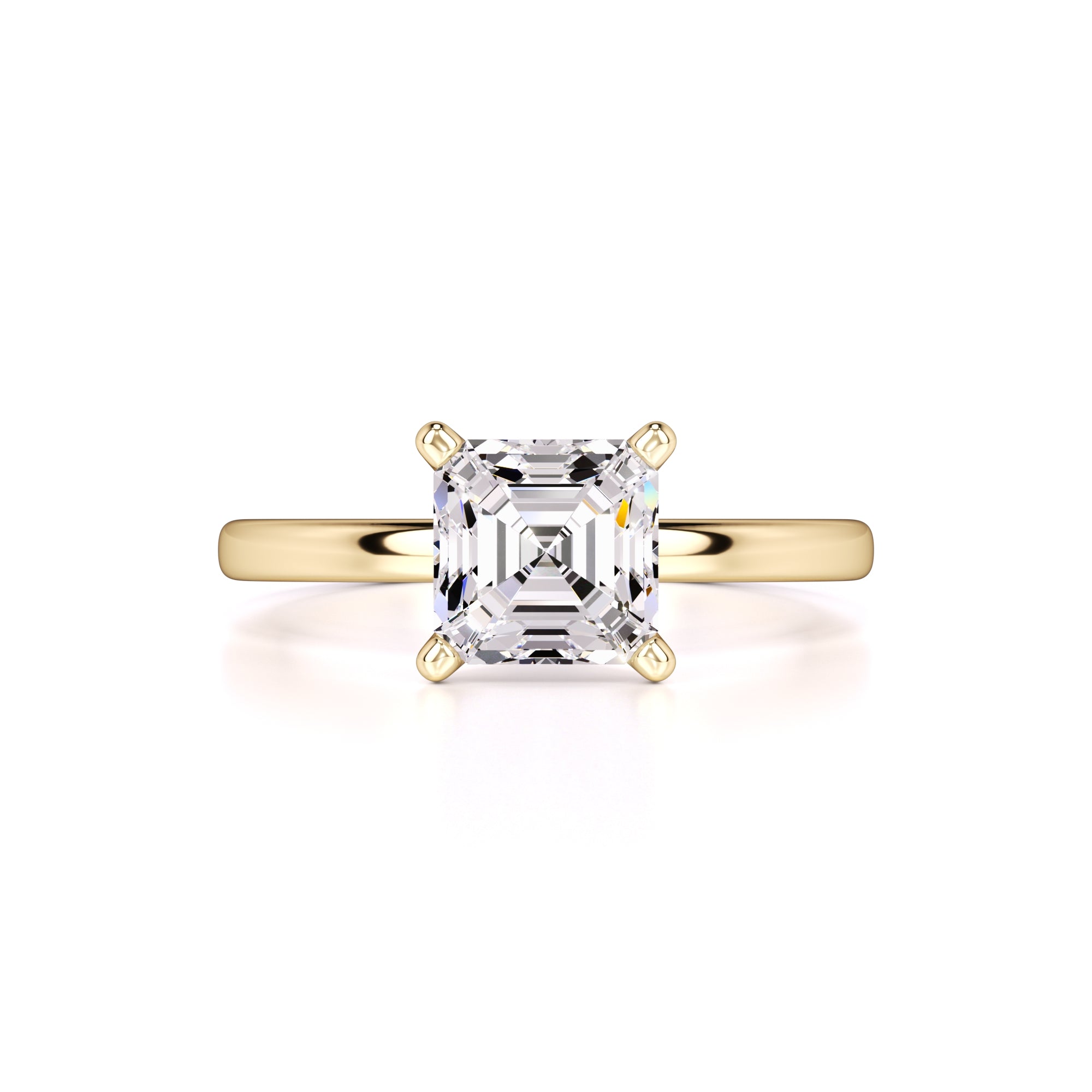 Chelsea Moissanite Ring | Yellow Gold | 1