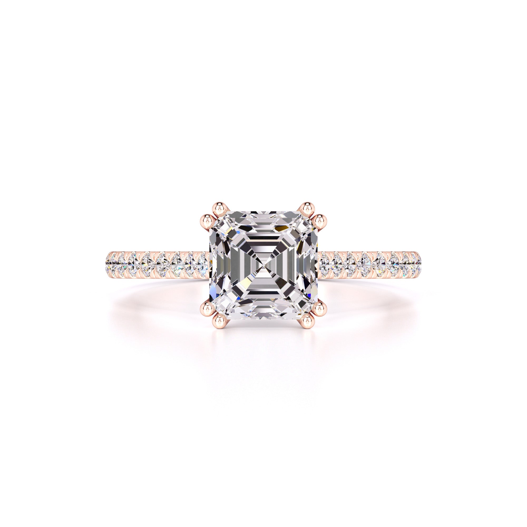 Karis Moissanite & Lab Grown Diamond Ring | Rose Gold | 1