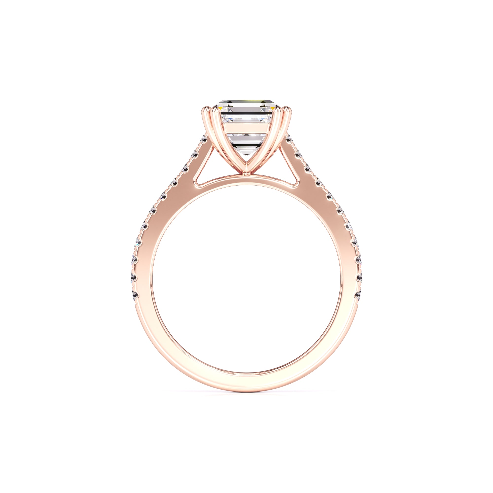 Karis Moissanite & Lab Grown Diamond Ring | Rose Gold | 4