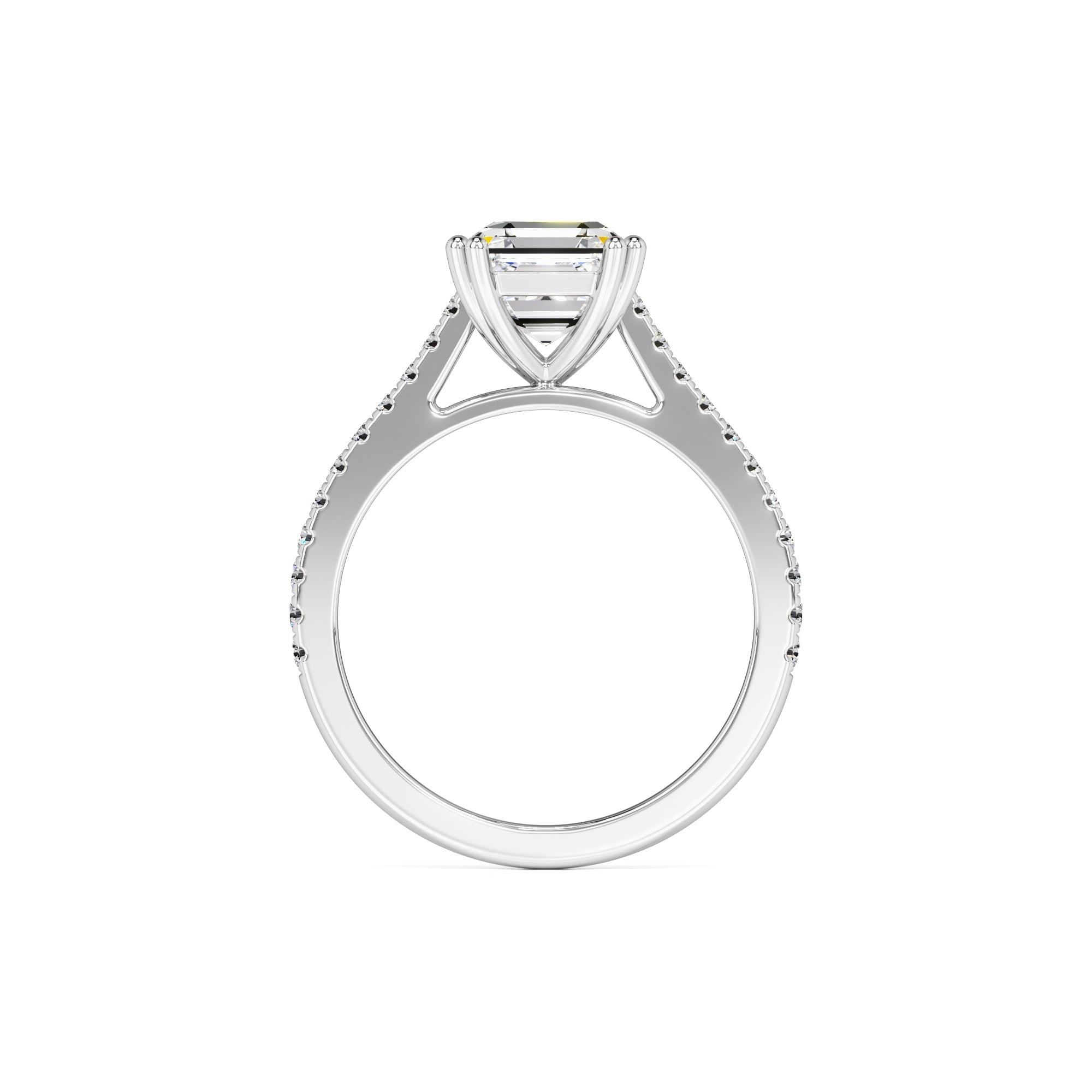 Karis Moissanite & Lab Grown Diamond Ring | White Gold | 4