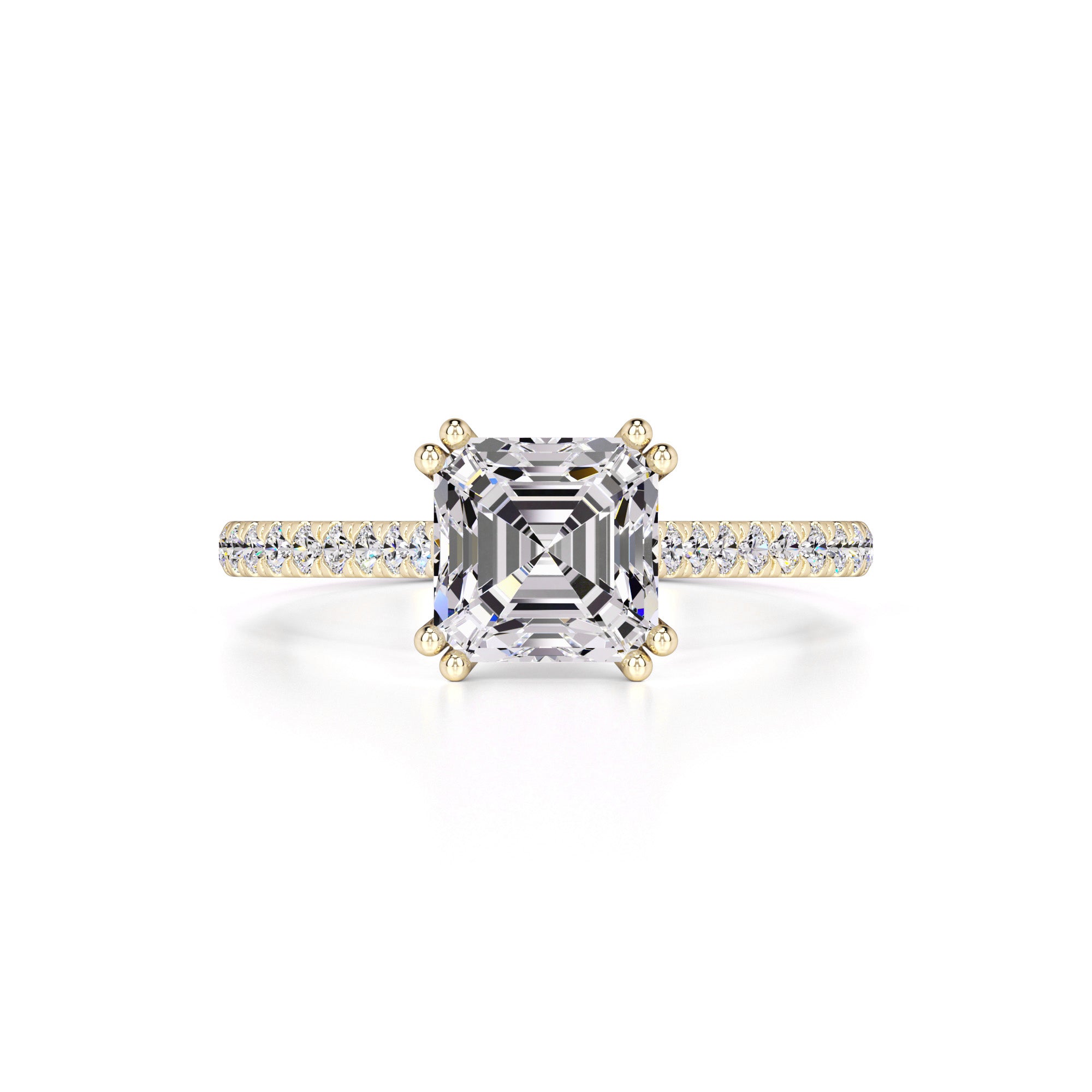 Karis Moissanite & Lab Grown Diamond Ring | Yellow Gold | 1