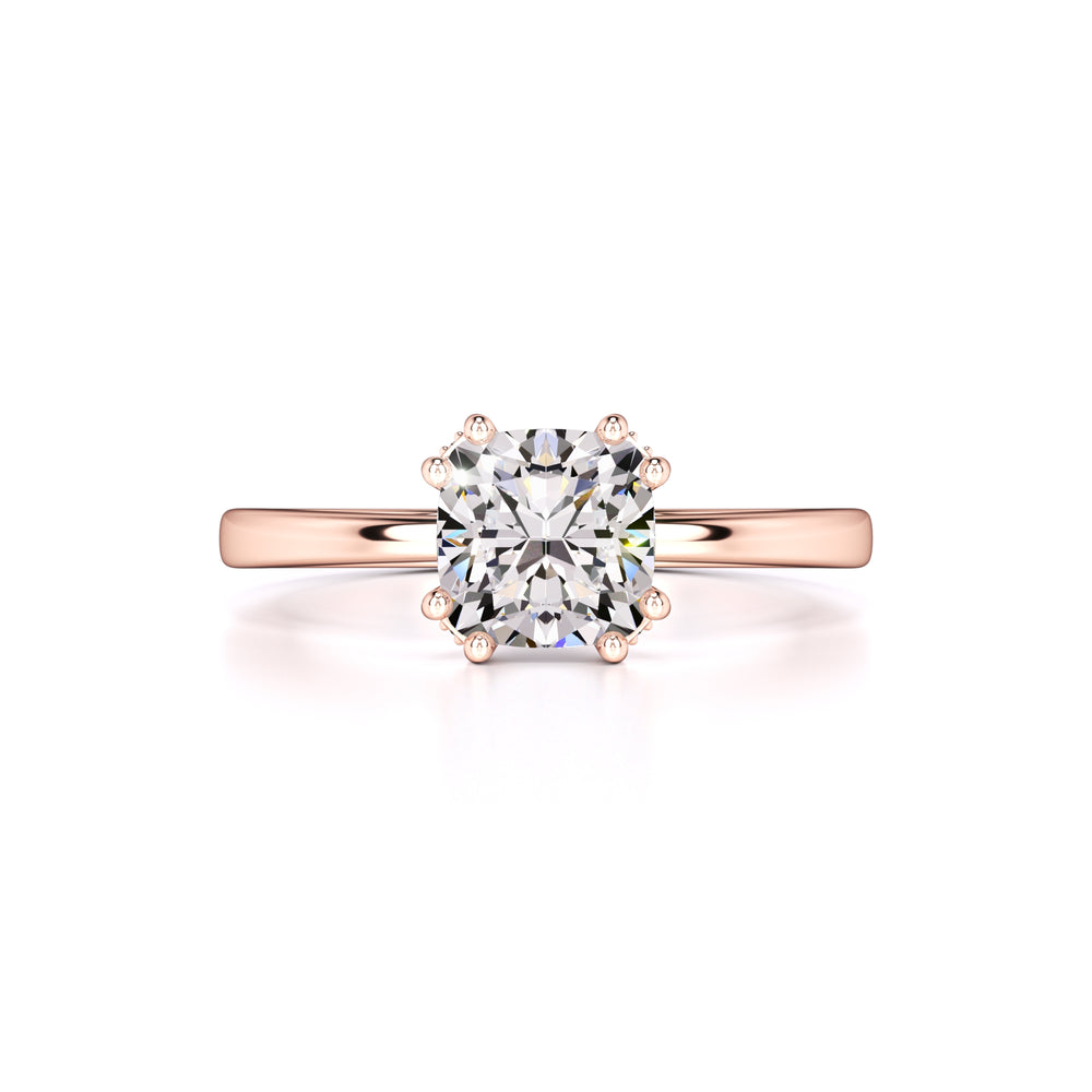 Holly Moissanite & Lab Grown Diamond Ring | Rose Gold | 1