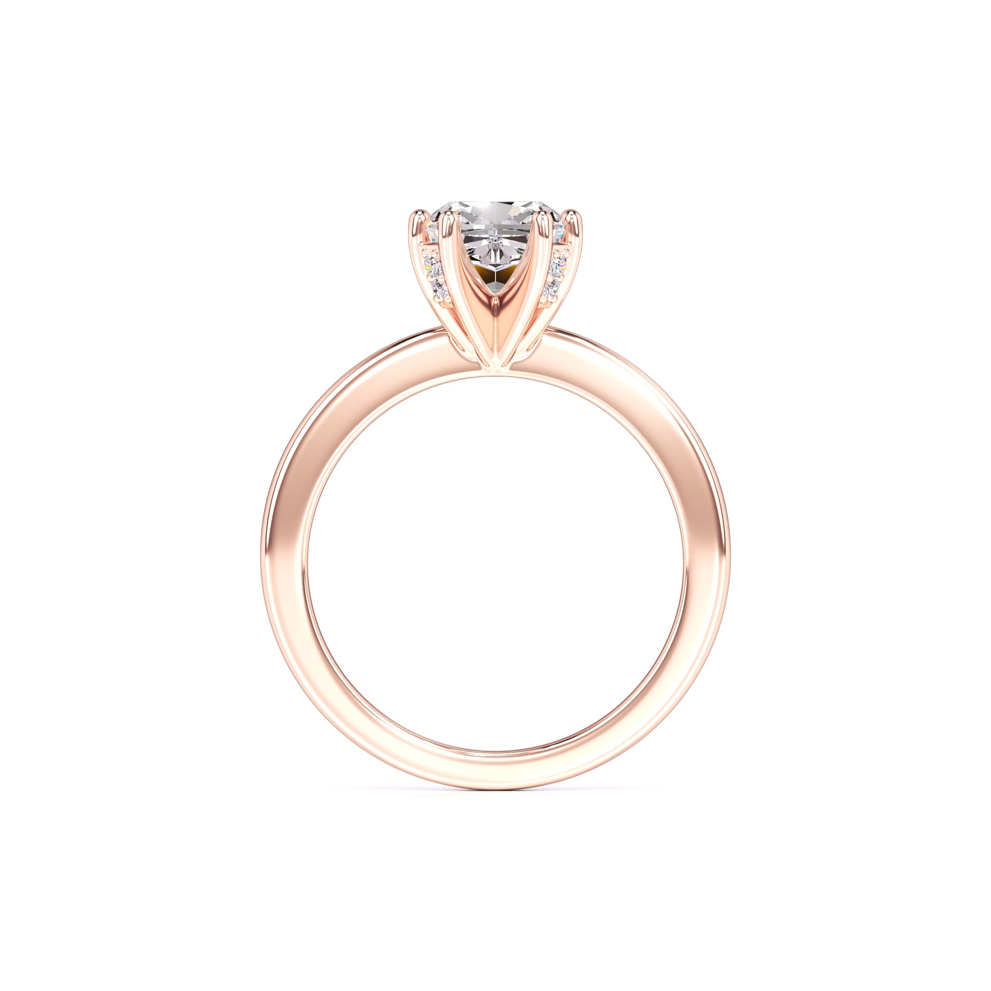 Holly Moissanite & Lab Grown Diamond Ring | Rose Gold | 4