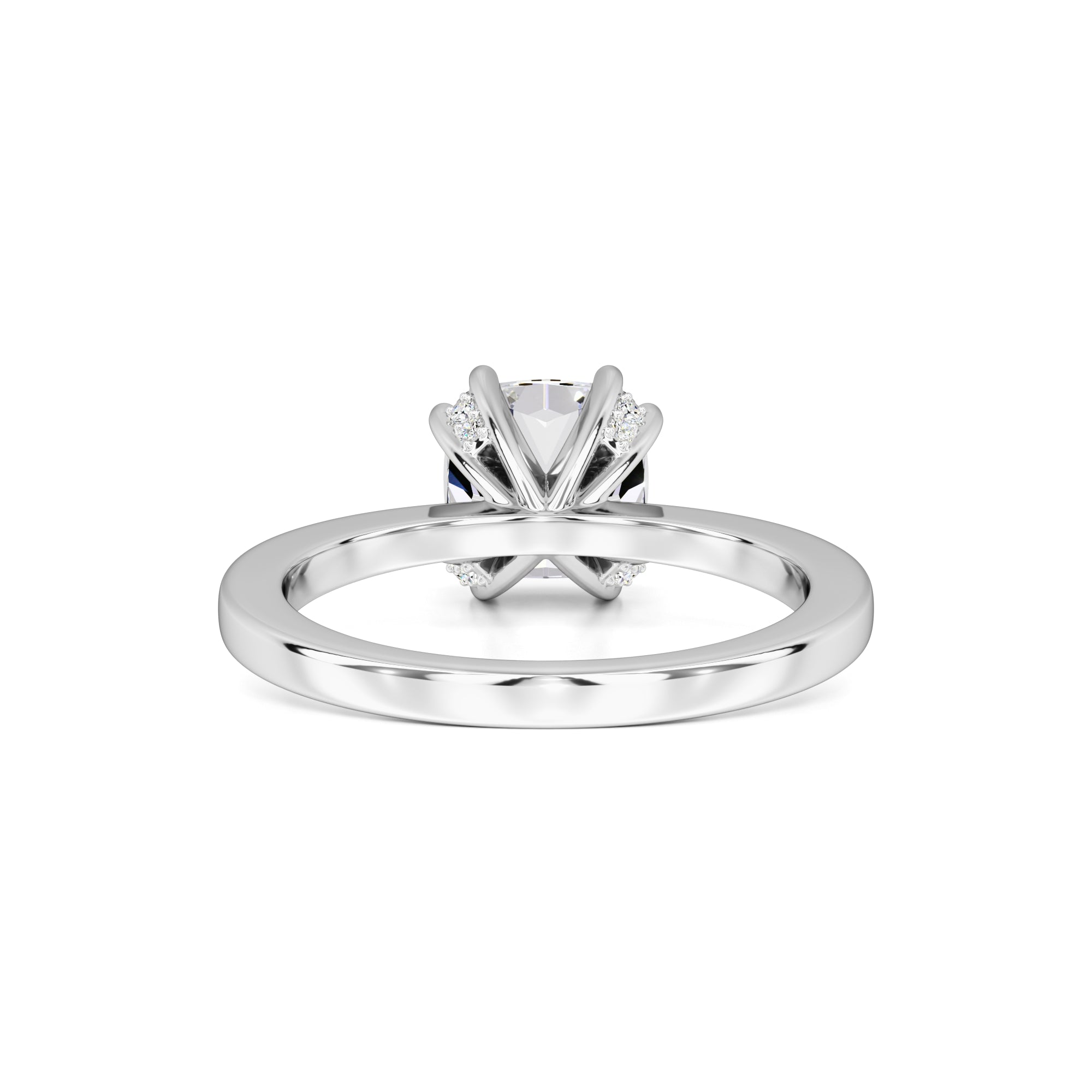 Holly Moissanite & Lab Grown Diamond Ring | White Gold | 3