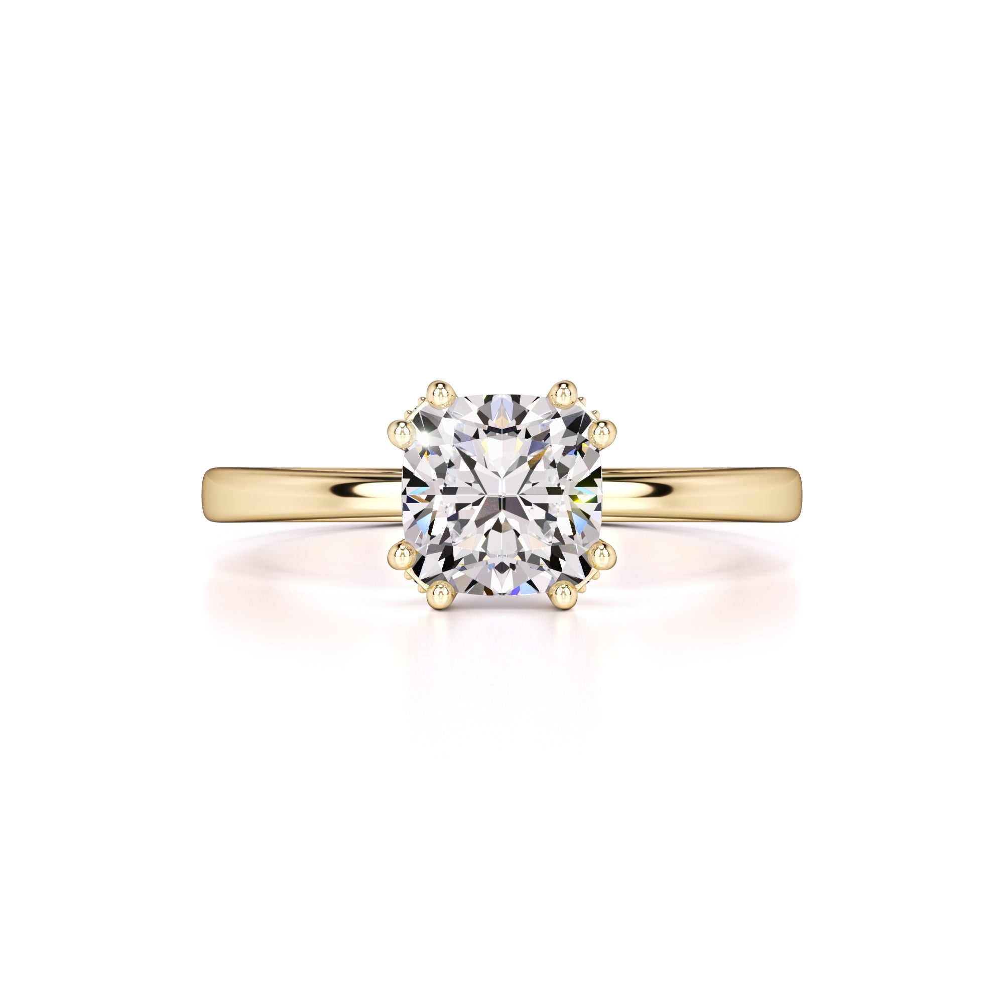 Holly Moissanite & Lab Grown Diamond Ring | Yellow Gold | 1
