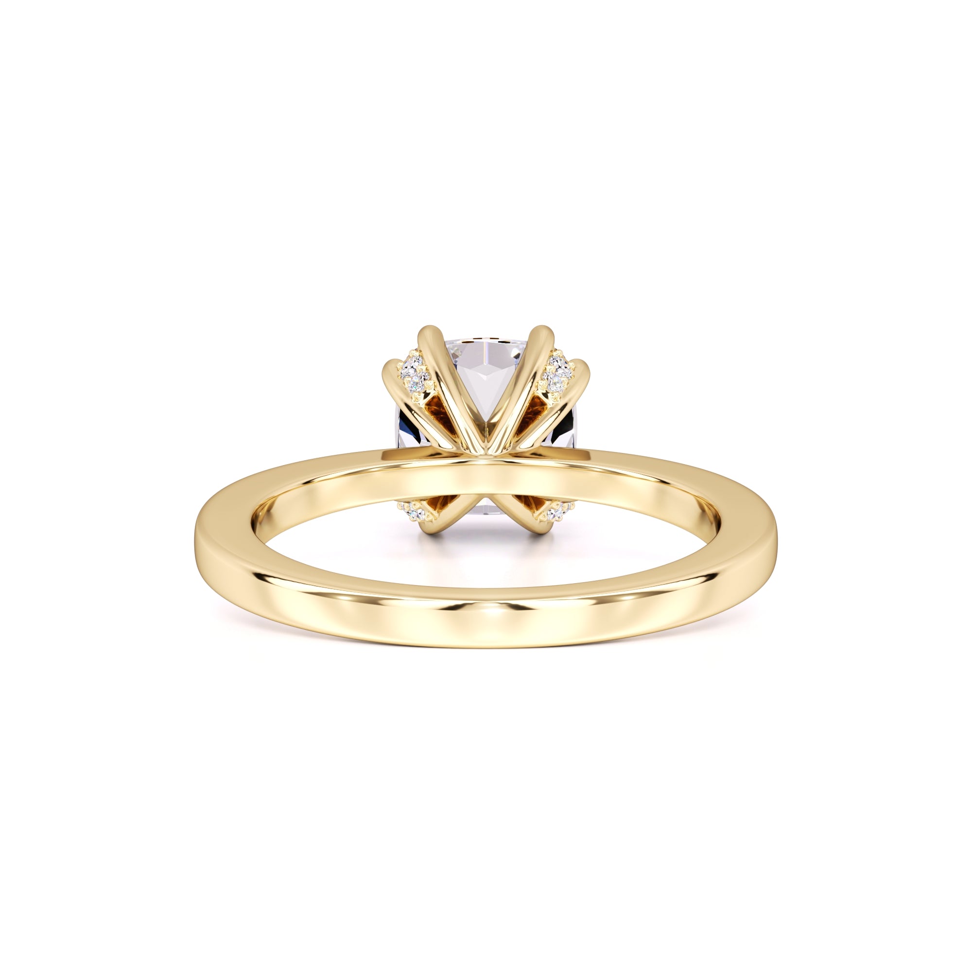 Holly Moissanite & Lab Grown Diamond Ring | Yellow Gold | 3