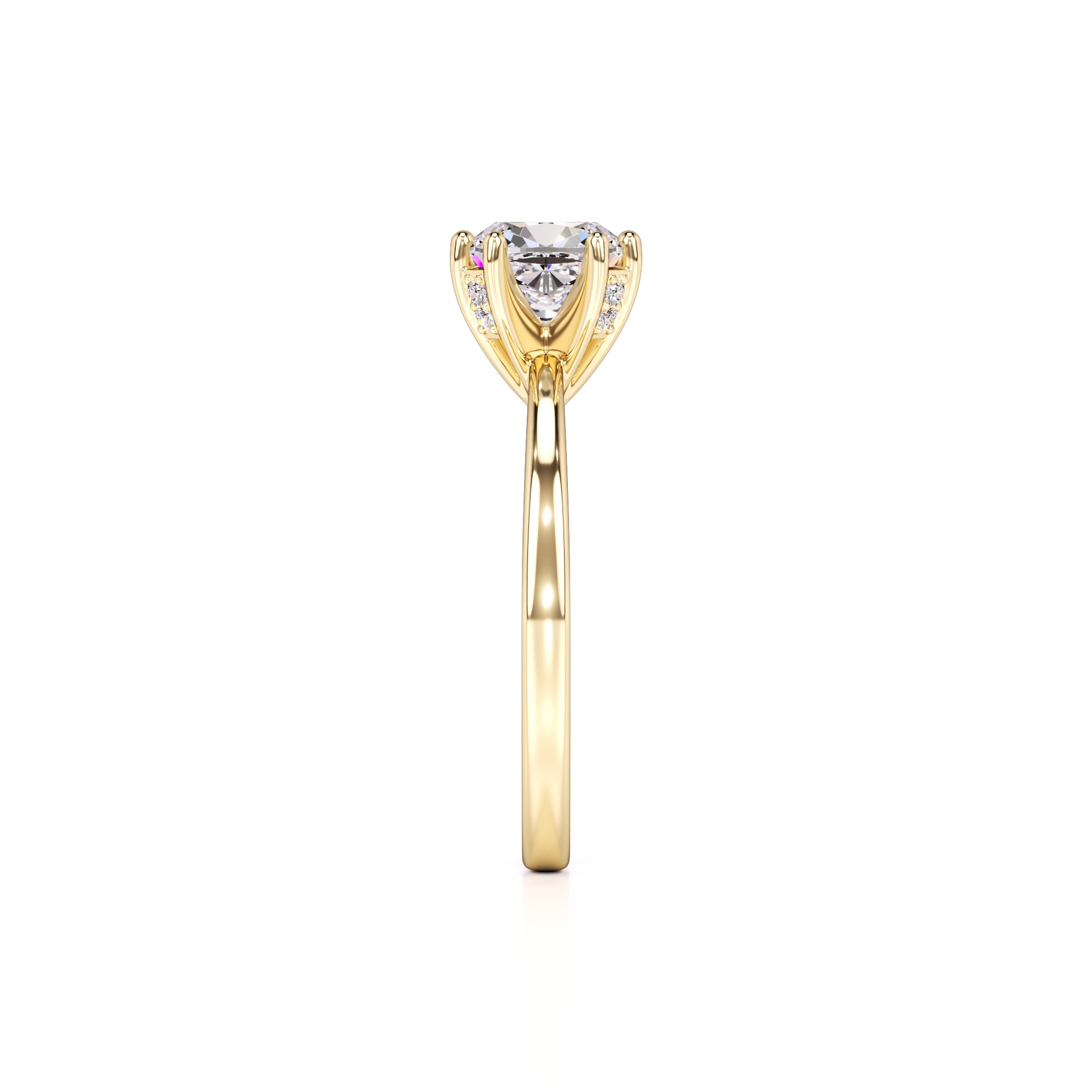 Holly Lab Grown Diamond Ring | Yellow Gold | 4