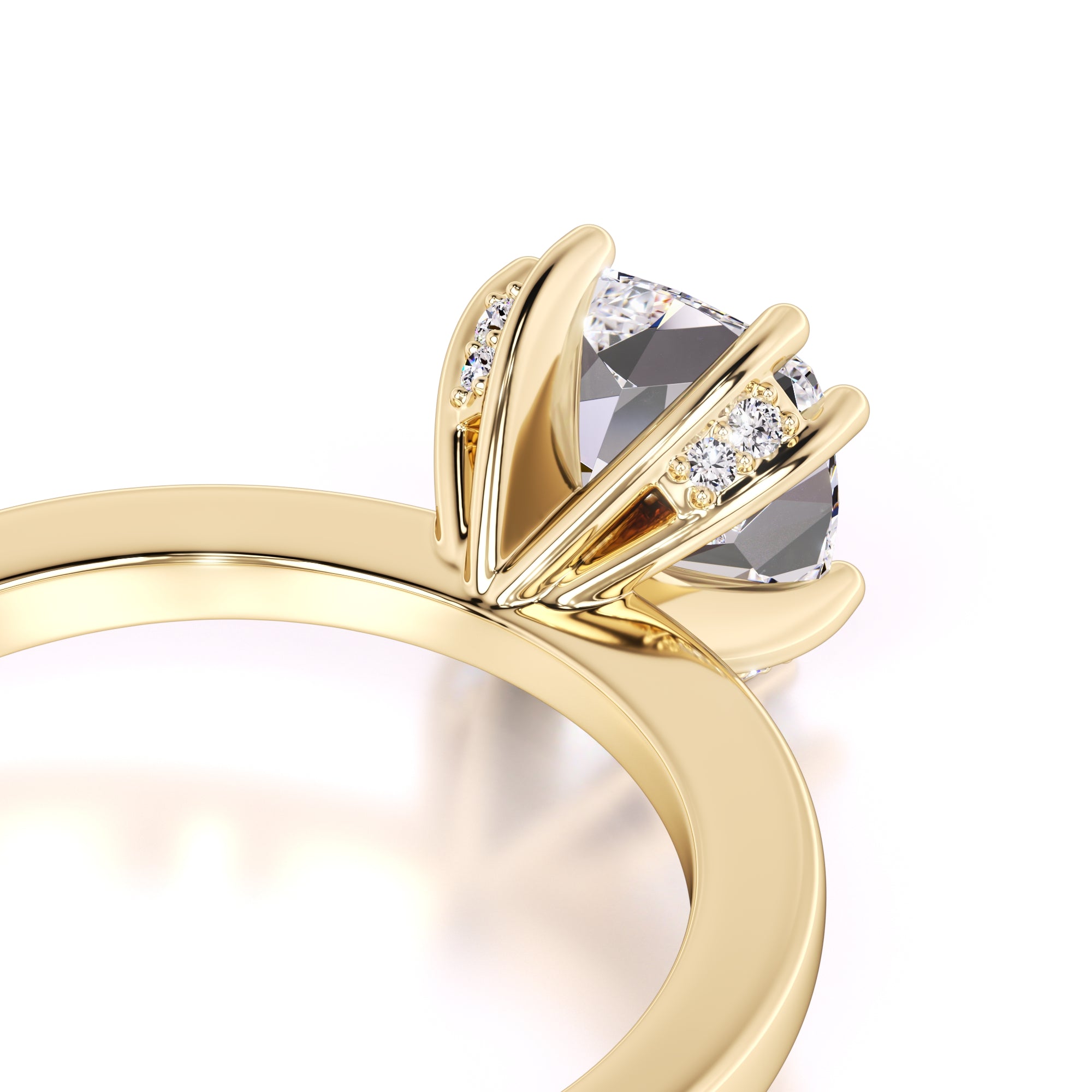 Holly Lab Grown Diamond Ring | Yellow Gold | 2
