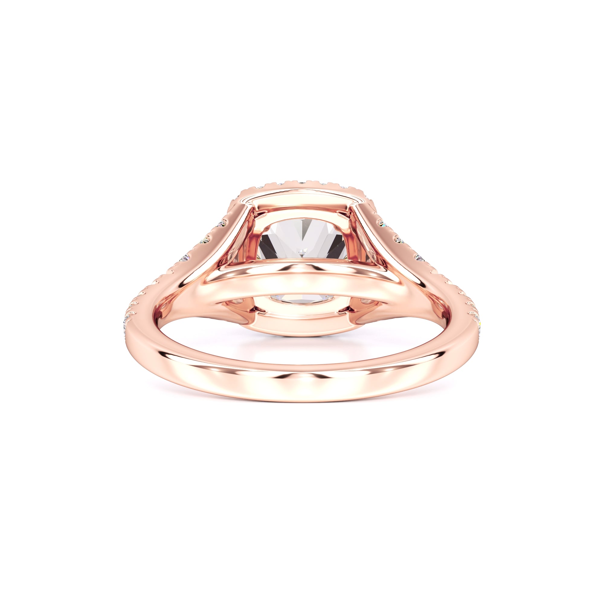 Sloane Moissanite & Lab Grown Diamond Ring | Rose Gold | 3