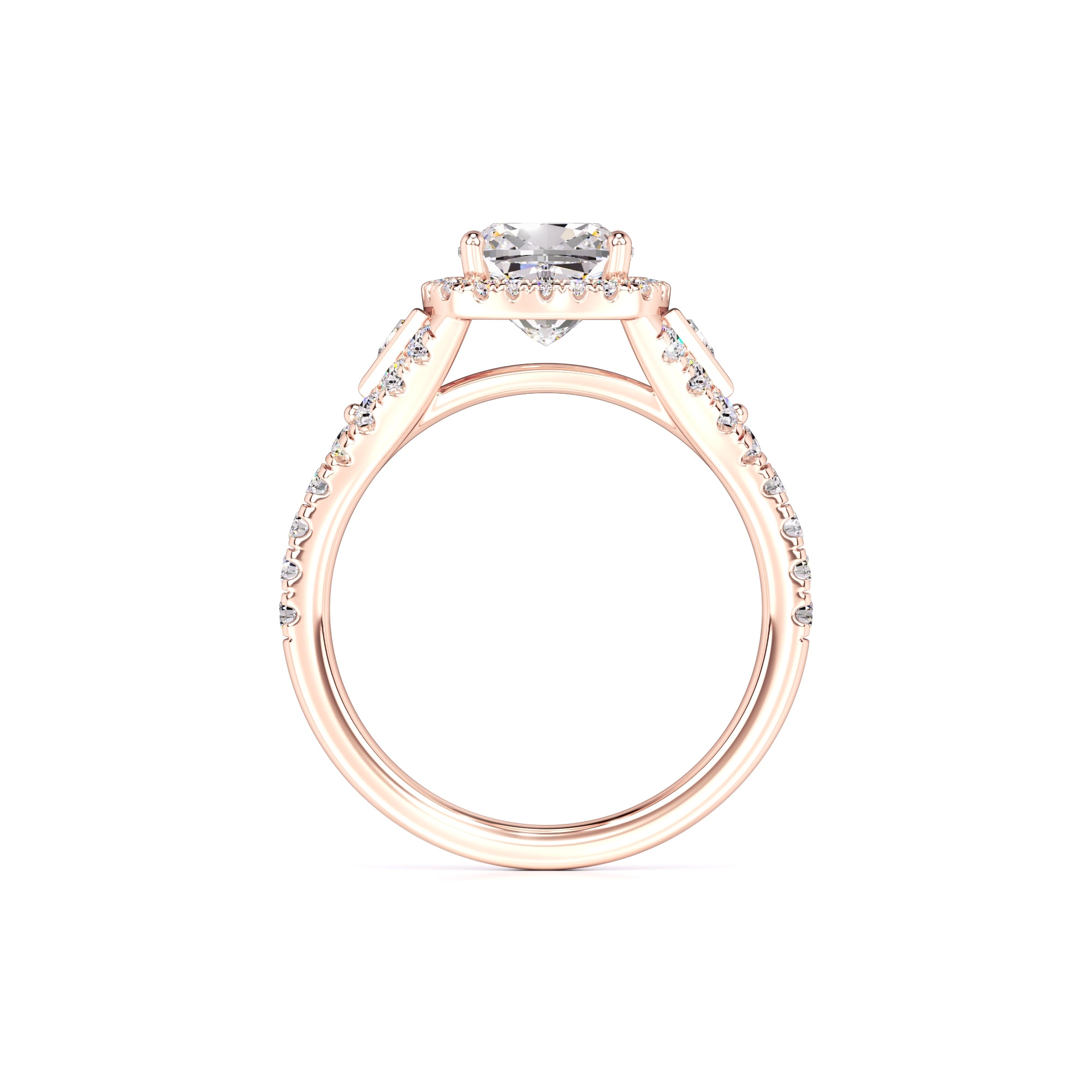 Sloane Moissanite & Lab Grown Diamond Ring | Rose Gold | 4