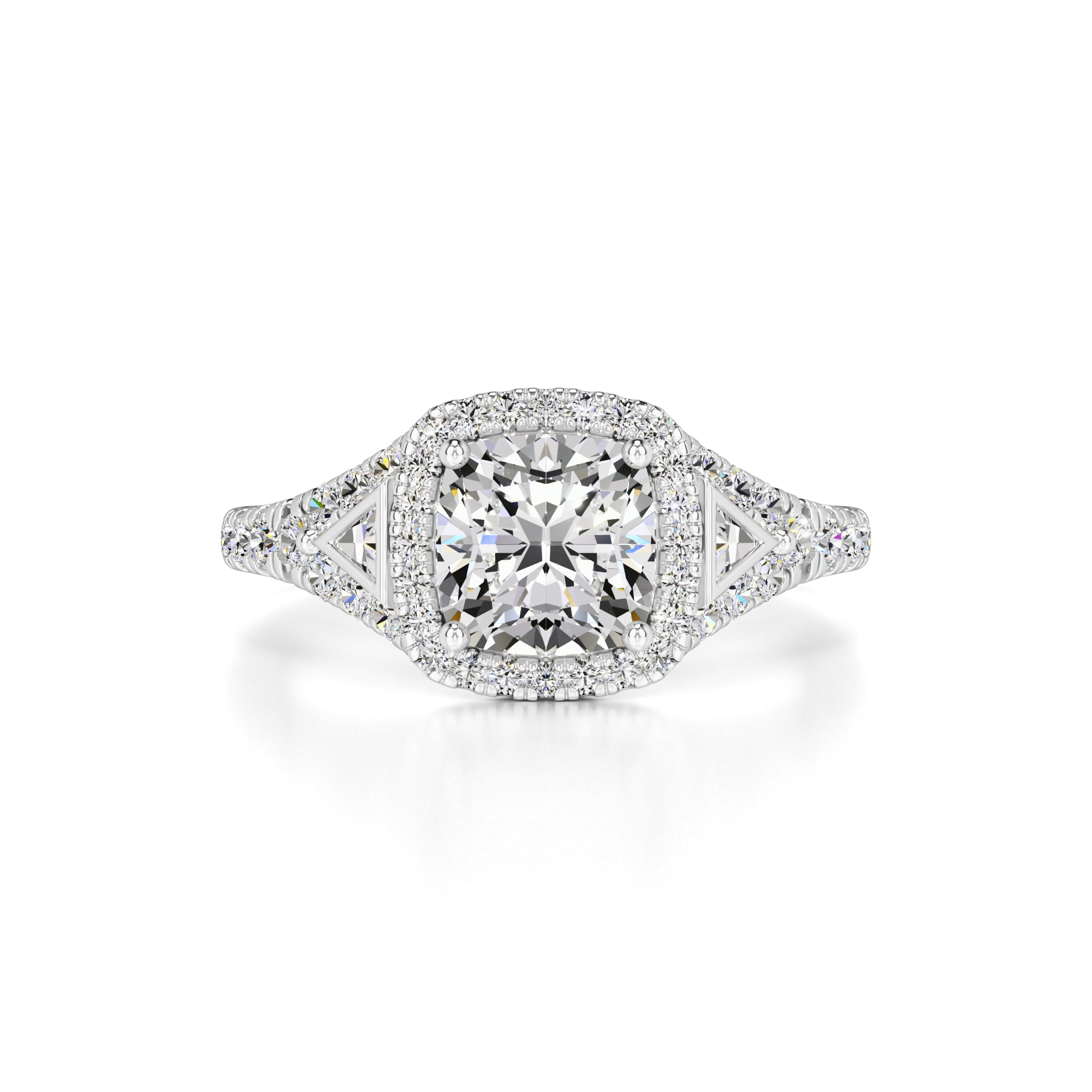 Sloane Moissanite & Lab Grown Diamond Ring | White Gold | 1