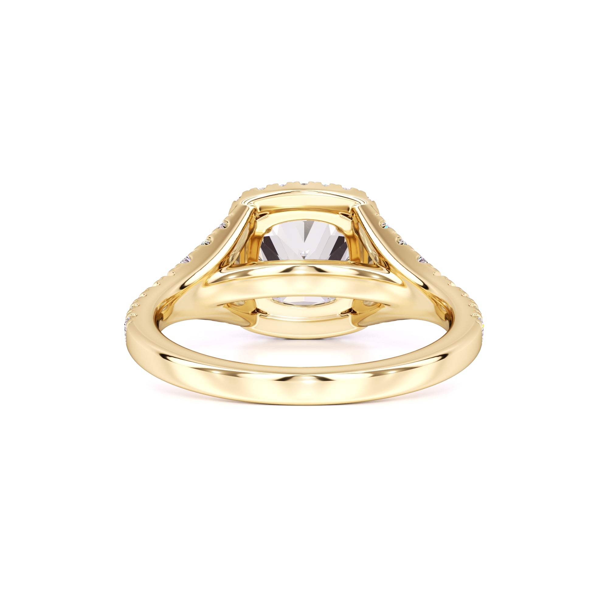 Sloane Moissanite & Lab Grown Diamond Ring | Yellow Gold | 3