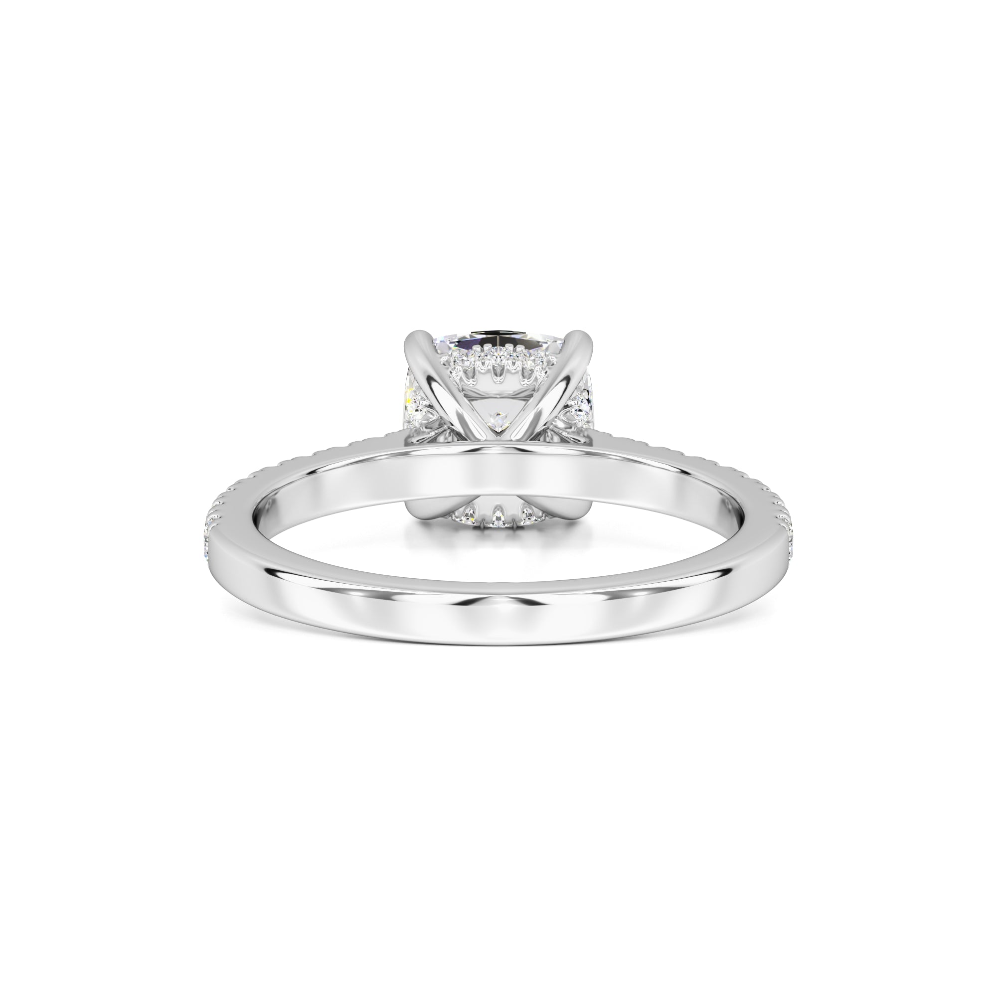 Elise Moissanite & Lab Grown Diamond Ring | White Gold | 3
