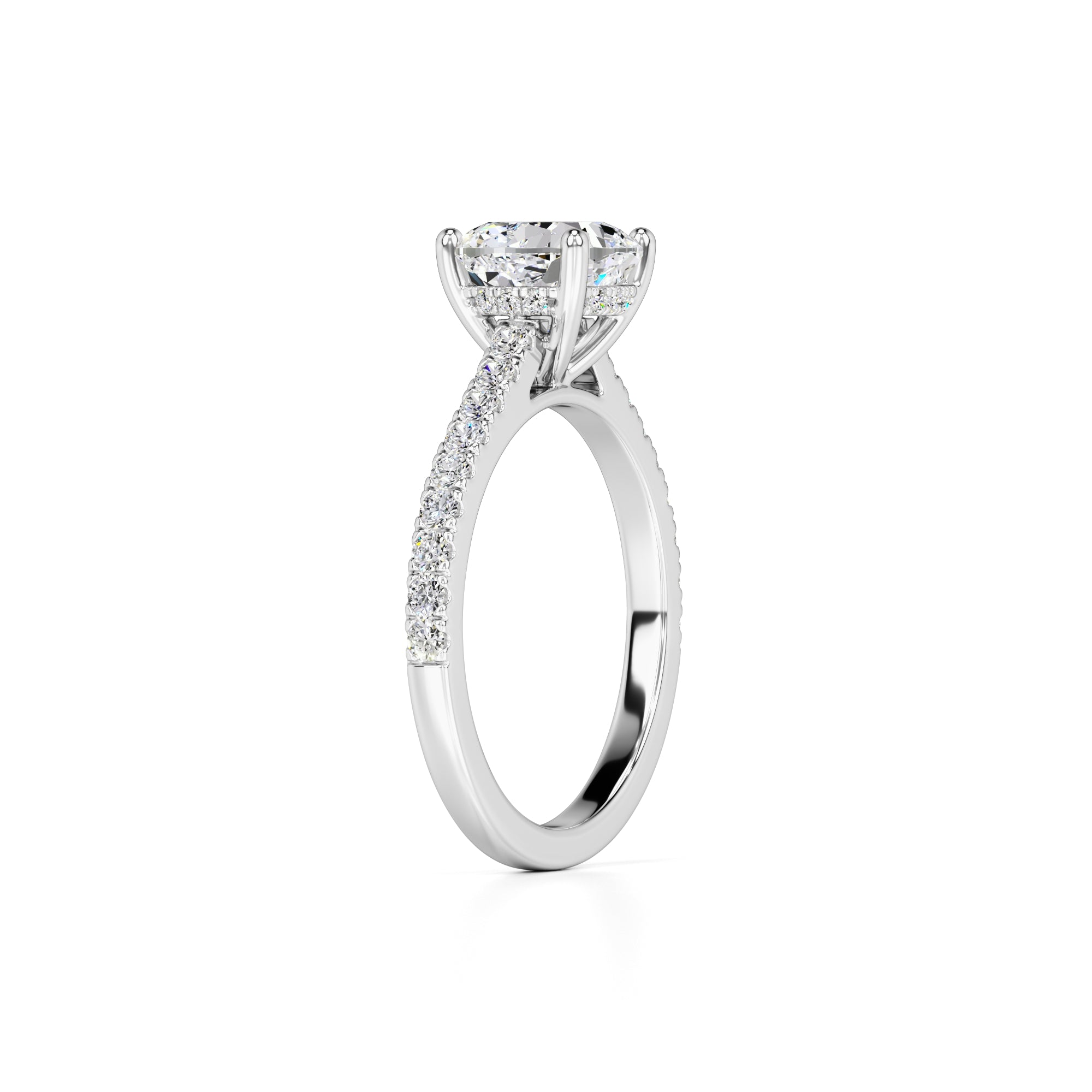 Elise Lab Grown Diamond Ring | White Gold | 3
