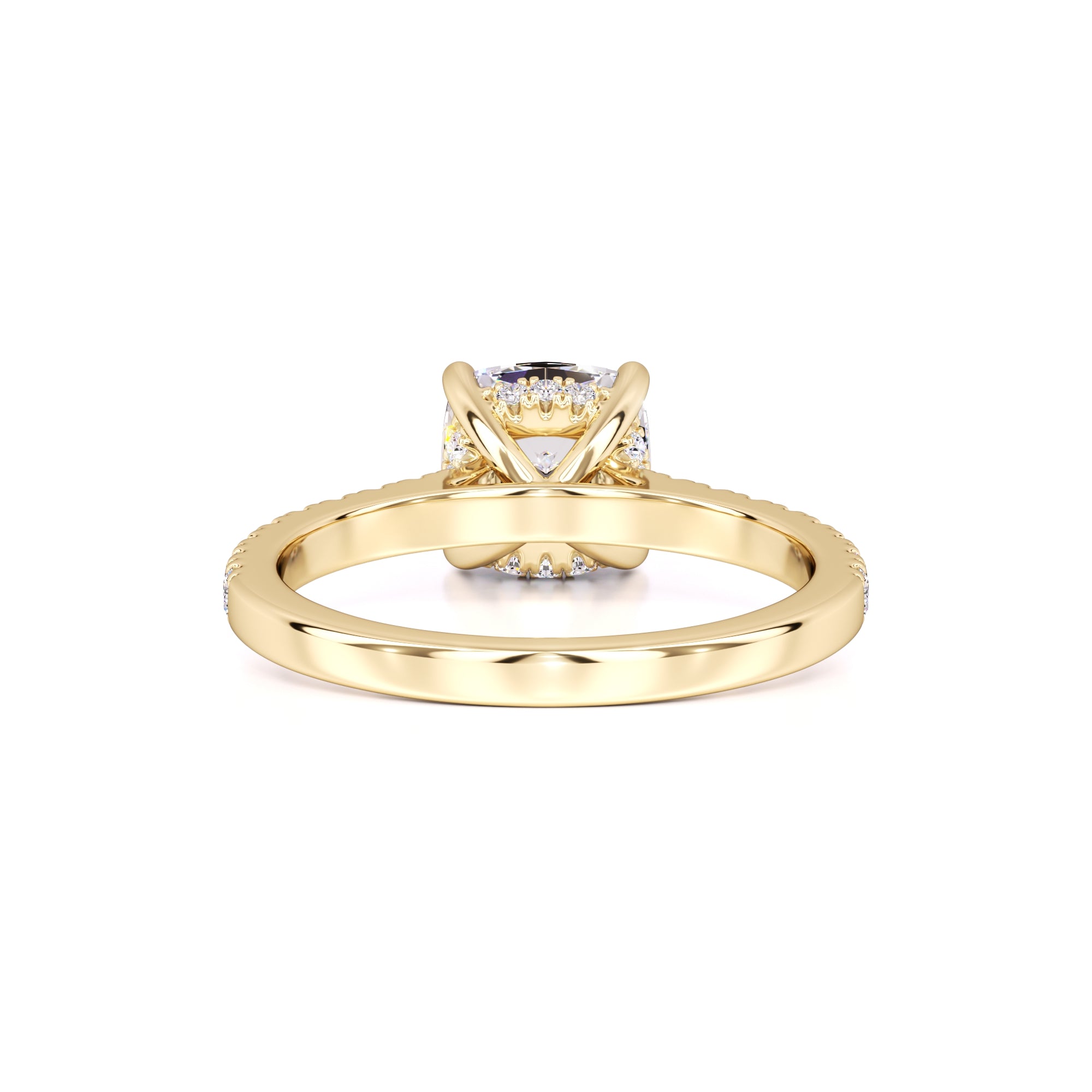 Elise Moissanite & Lab Grown Diamond Ring | Yellow Gold | 3