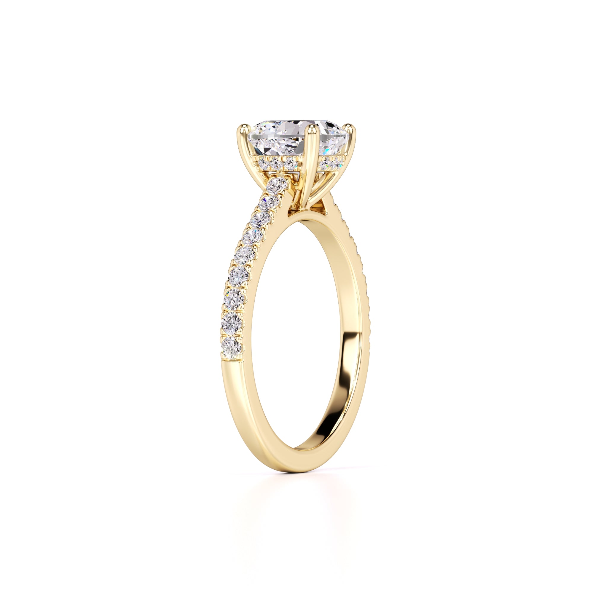 Elise Lab Grown Diamond Ring | Yellow Gold | 3