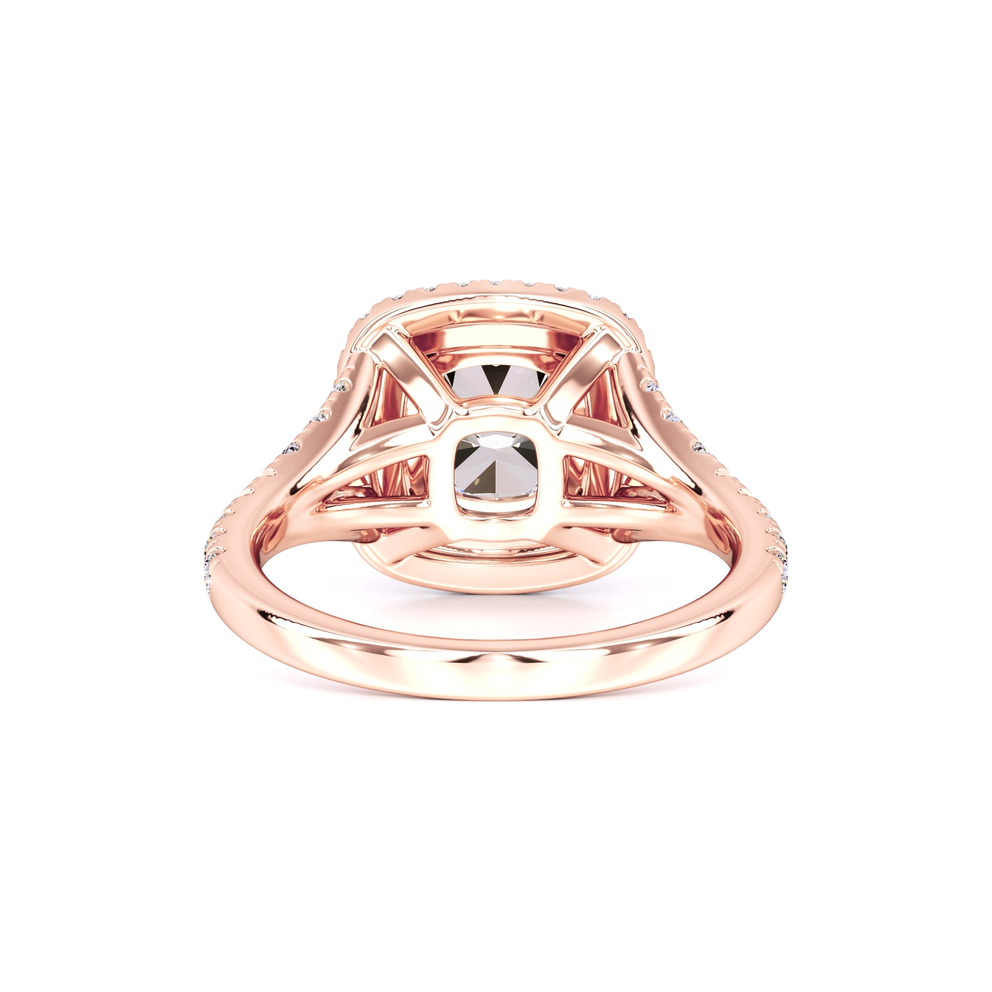 Vera Moissanite & Lab Grown Diamond Ring | Rose Gold | 3
